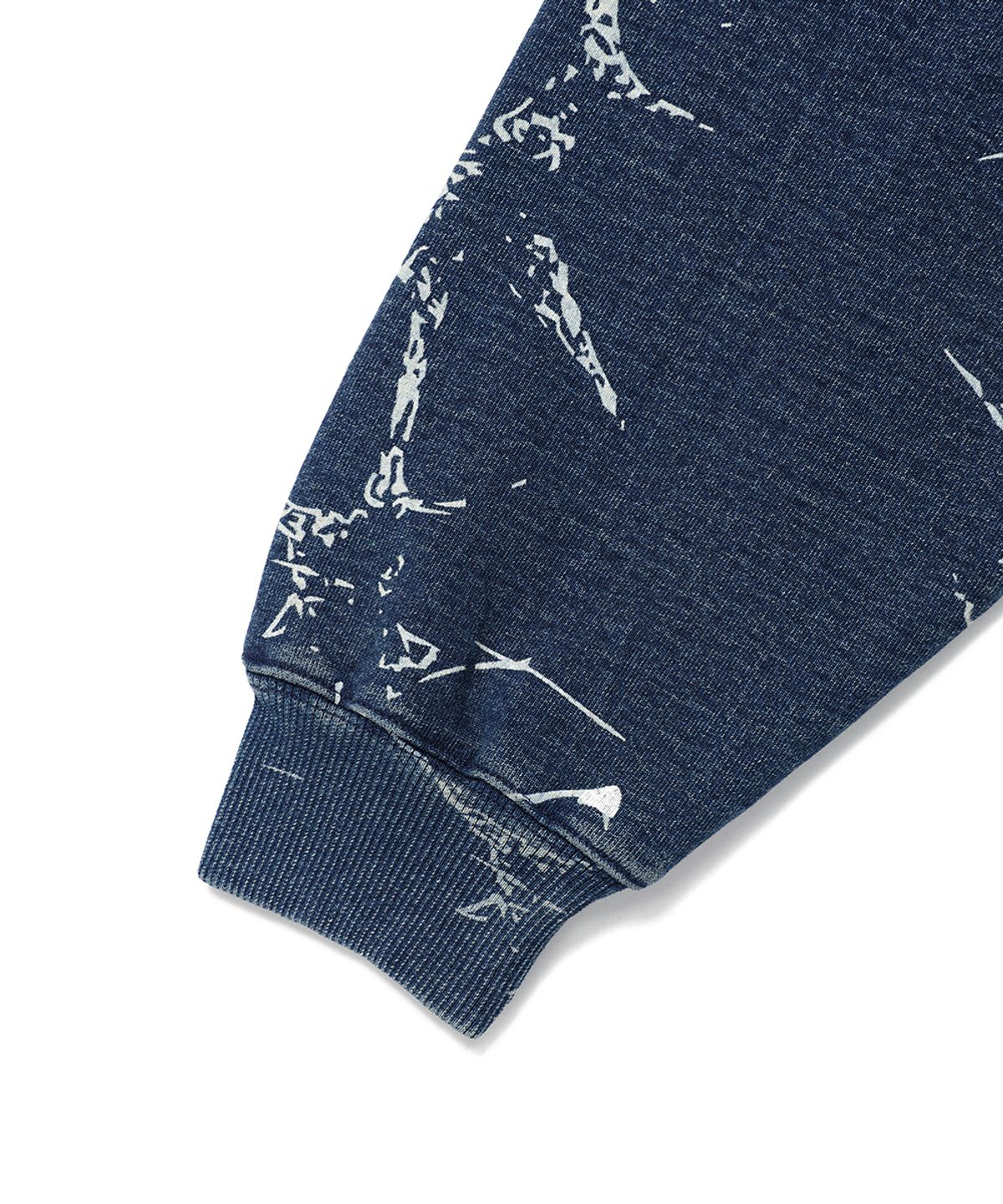 카비시(CAVISH) WASHED DENIM SWEATSHIRT BLUE(CV2EFUM445A)