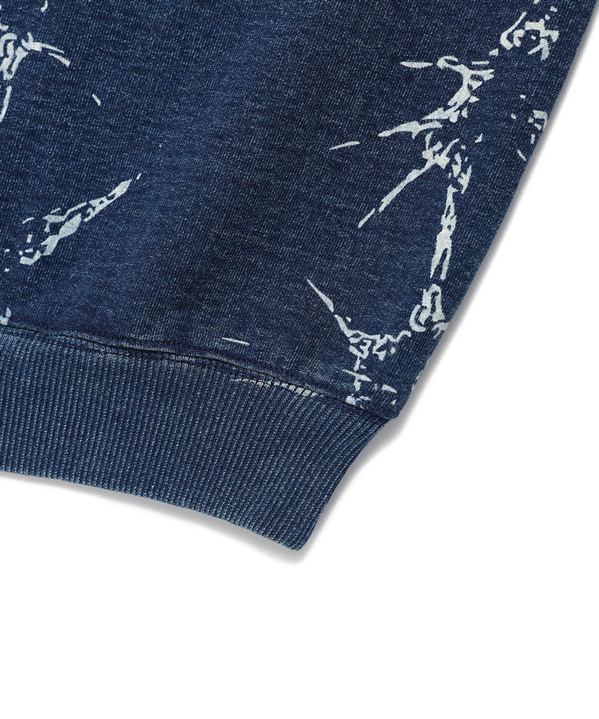 카비시(CAVISH) WASHED DENIM SWEATSHIRT BLUE(CV2EFUM445A)