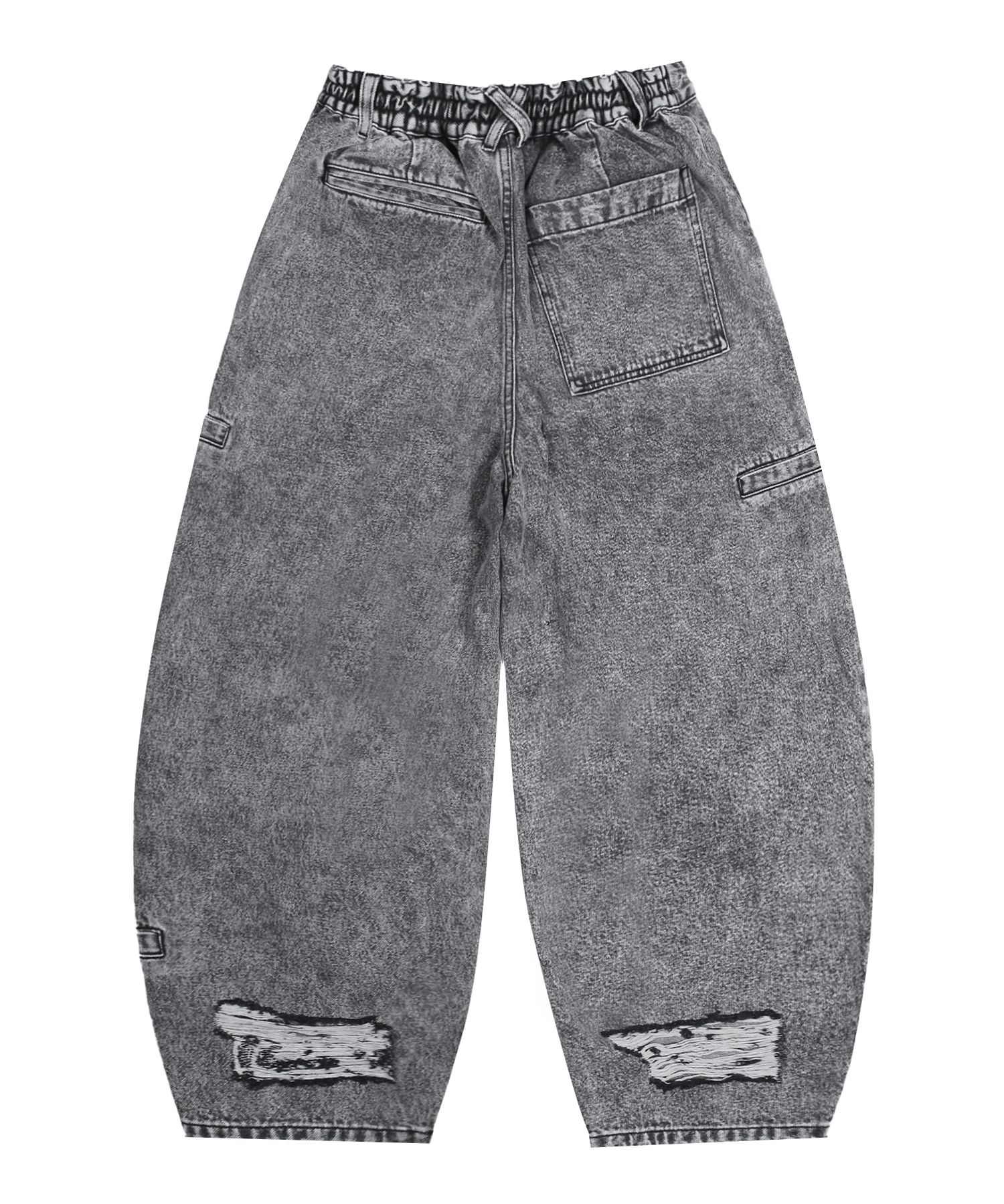 パンツ XTONZ XP251 Multi-Pocket Damage Big Wide Denim Pants GRAY XP MUSINSA公式 | XTONZ XP251 Multi Pocket Damage Big Wide Denim