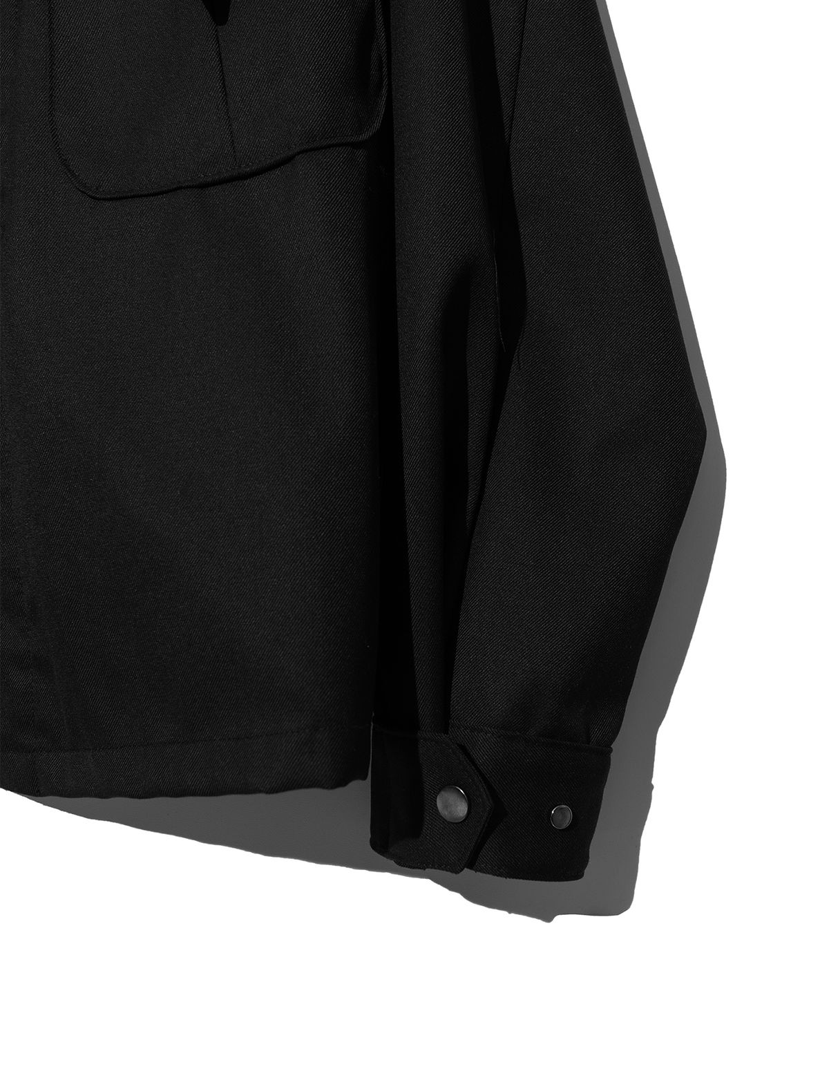 펀치드렁크파티즈(PUNCH DRUNK PARTIES) Embroidered Shirt Jacket (BLACK)