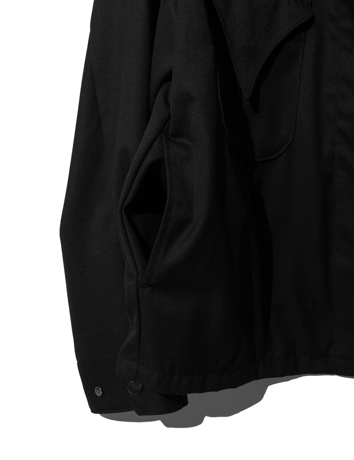 펀치드렁크파티즈(PUNCH DRUNK PARTIES) Embroidered Shirt Jacket (BLACK)