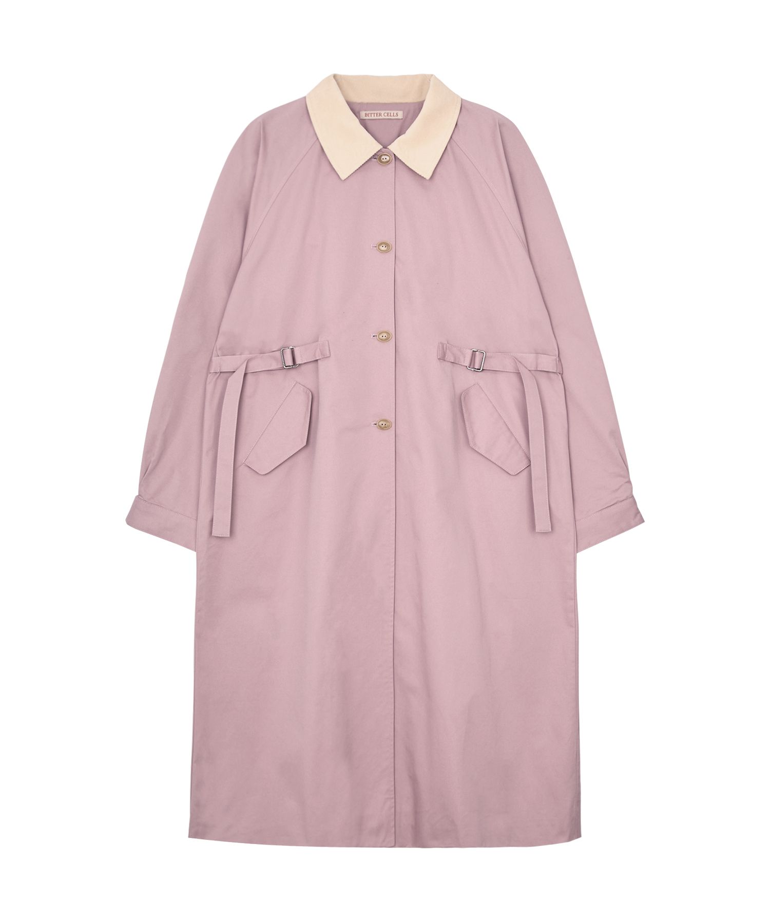 MUSINSA公式 | BITTERCELLS Quire Trench Coat-Pink