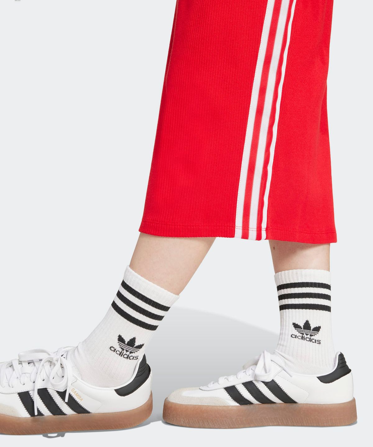 아디다스(ADIDAS) 파이어버드 니트 스커트 - 레드 / IY7280