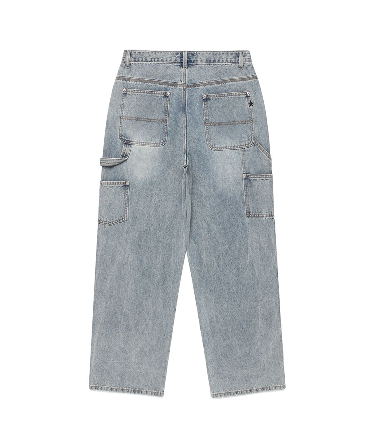 카비시(CAVISH) DOUBLE KNEE CARPENTER DENIM PANTS BLUE(CV2EFUD113A)