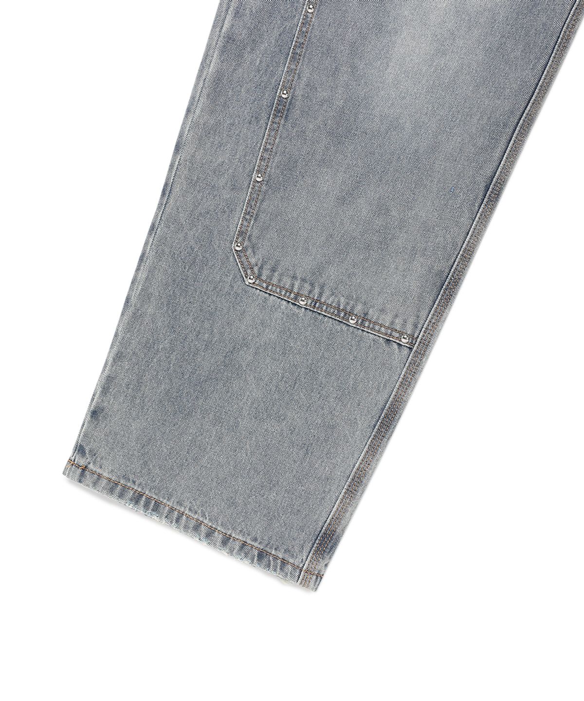 카비시(CAVISH) DOUBLE KNEE CARPENTER DENIM PANTS BLUE(CV2EFUD113A)