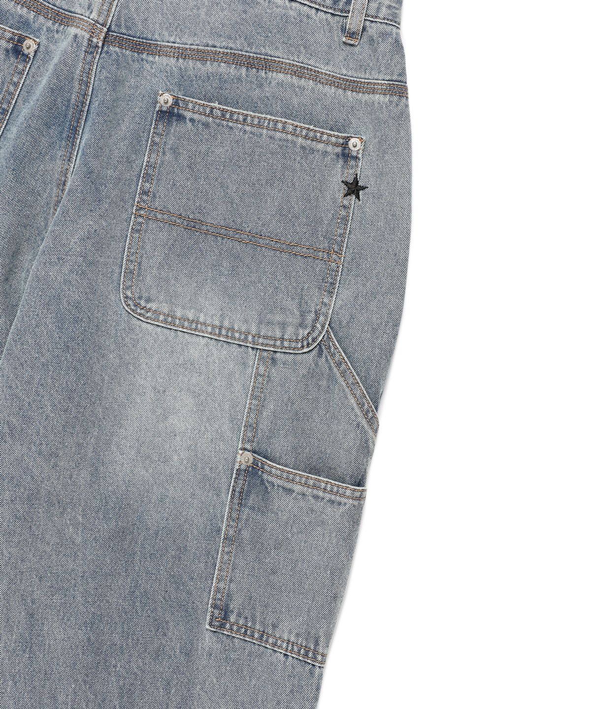카비시(CAVISH) DOUBLE KNEE CARPENTER DENIM PANTS BLUE(CV2EFUD113A)