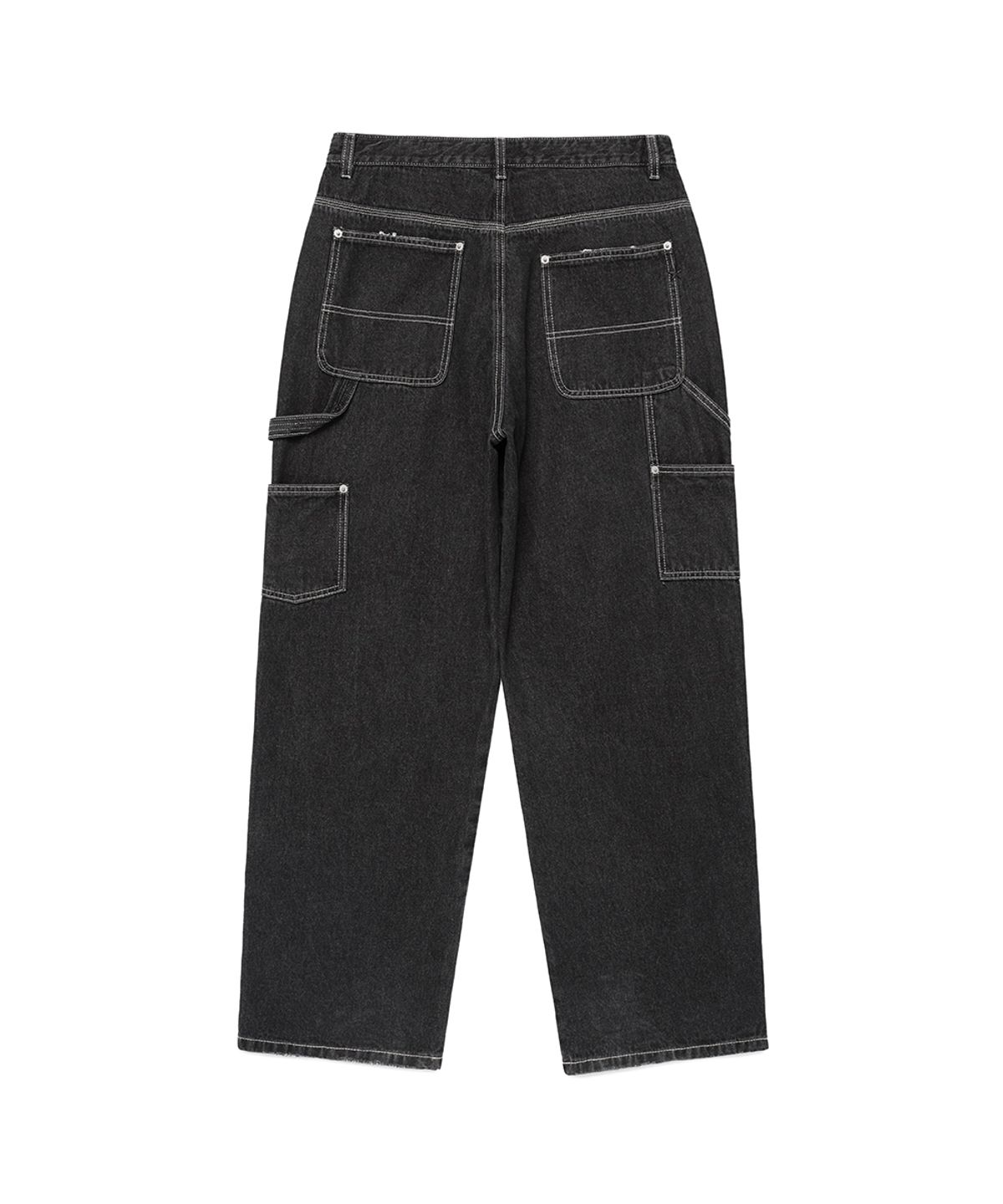 카비시(CAVISH) DOUBLE KNEE CARPENTER DENIM PANTS BLACK(CV2EFUD113A)