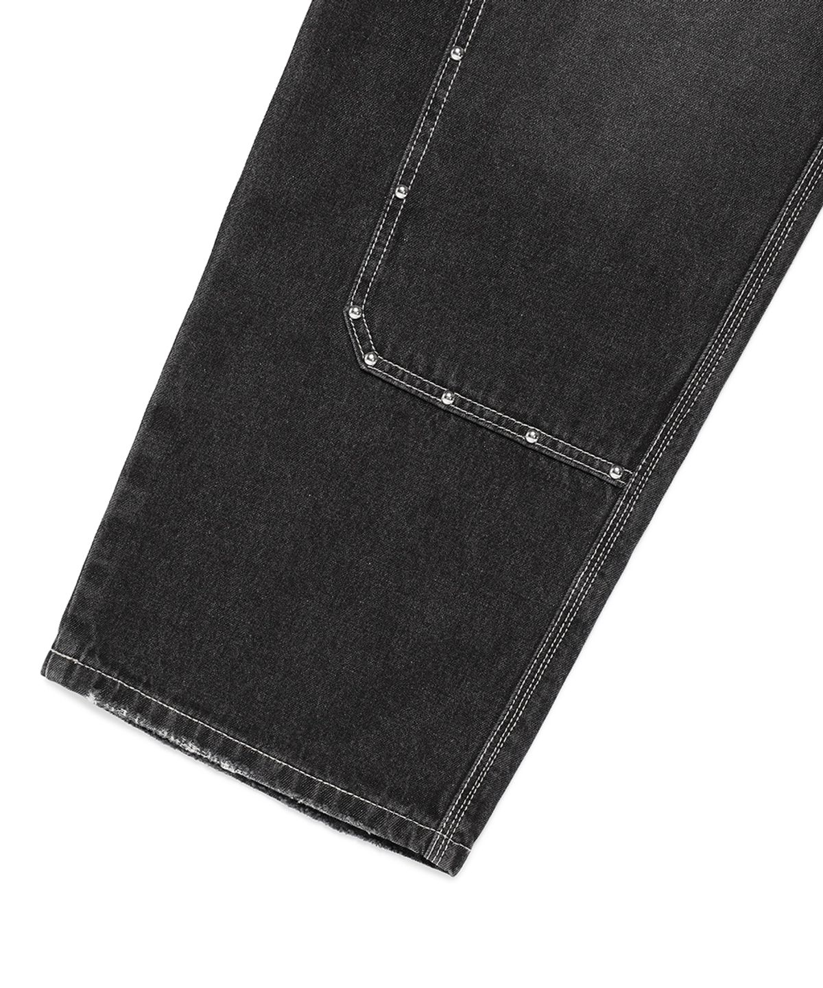 카비시(CAVISH) DOUBLE KNEE CARPENTER DENIM PANTS BLACK(CV2EFUD113A)
