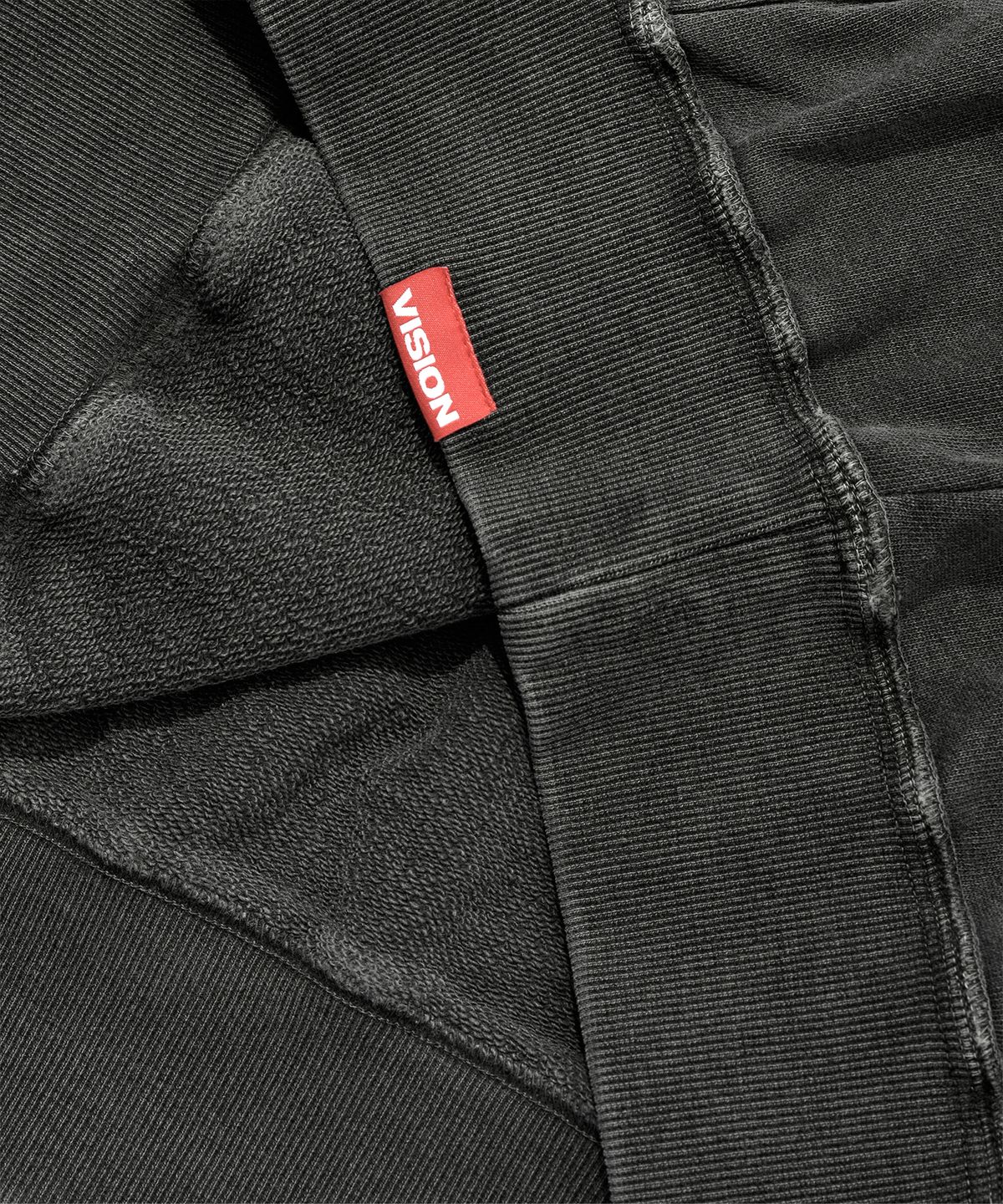 비전스트릿웨어(VISION STREETWEAR) VSW Just Vision Pigment Hoodie Charcoal