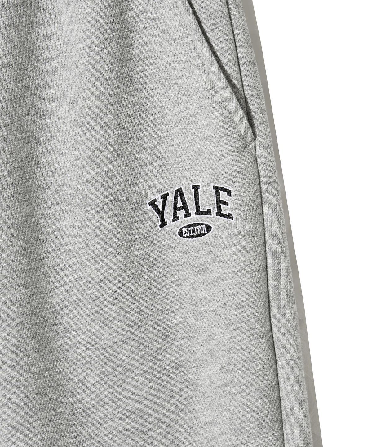 예일(YALE) 스몰 투톤아치 스웨트 팬츠_그레이