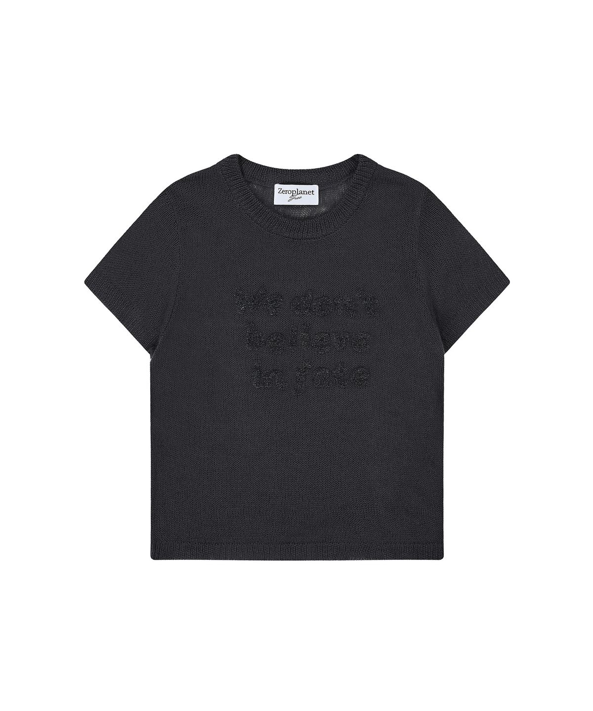 제로플래닛(ZEROPLANET) 비스킷 시스루 니트 레이어드 세트 [CHARCOAL]