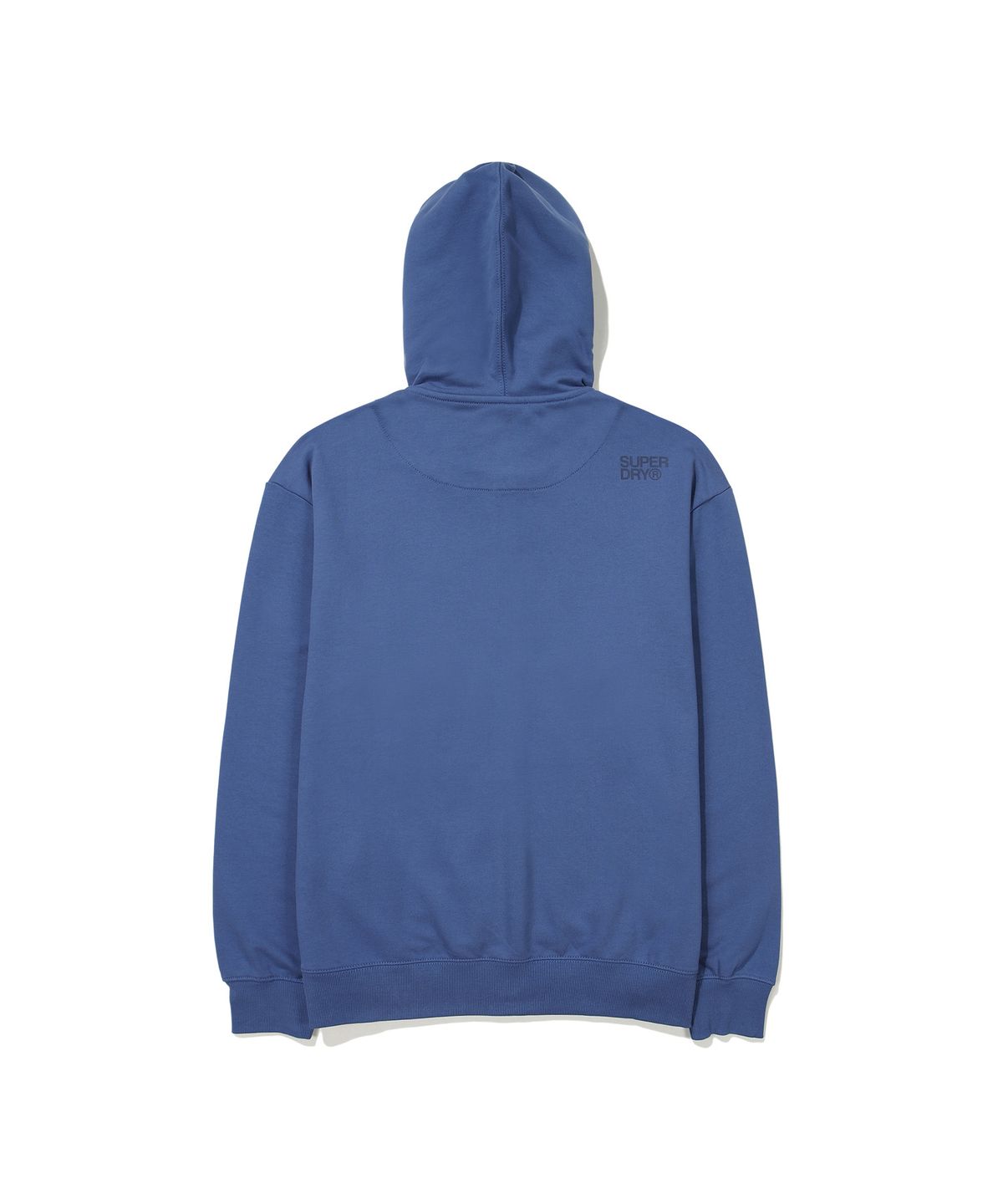 슈퍼드라이(SUPERDRY) 코어 빅 로고 투웨이 후드 집업 블루