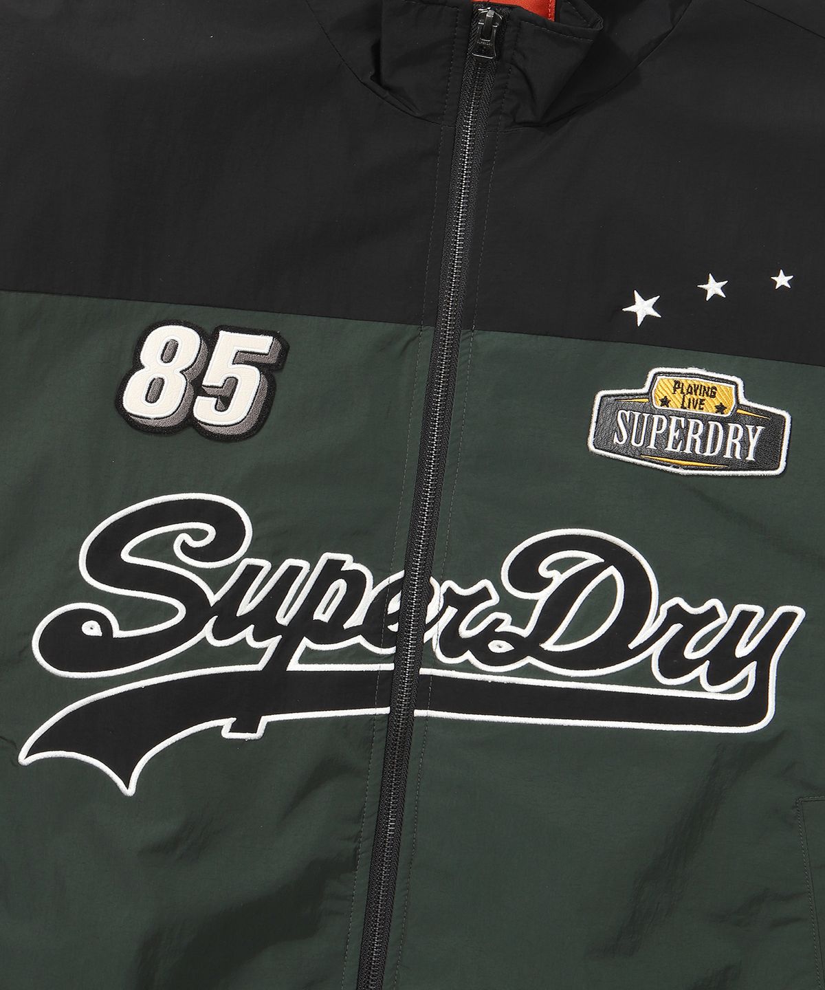 슈퍼드라이(SUPERDRY) 컬러 블록 나일론 플라이트 자켓 TYPE 02 그린