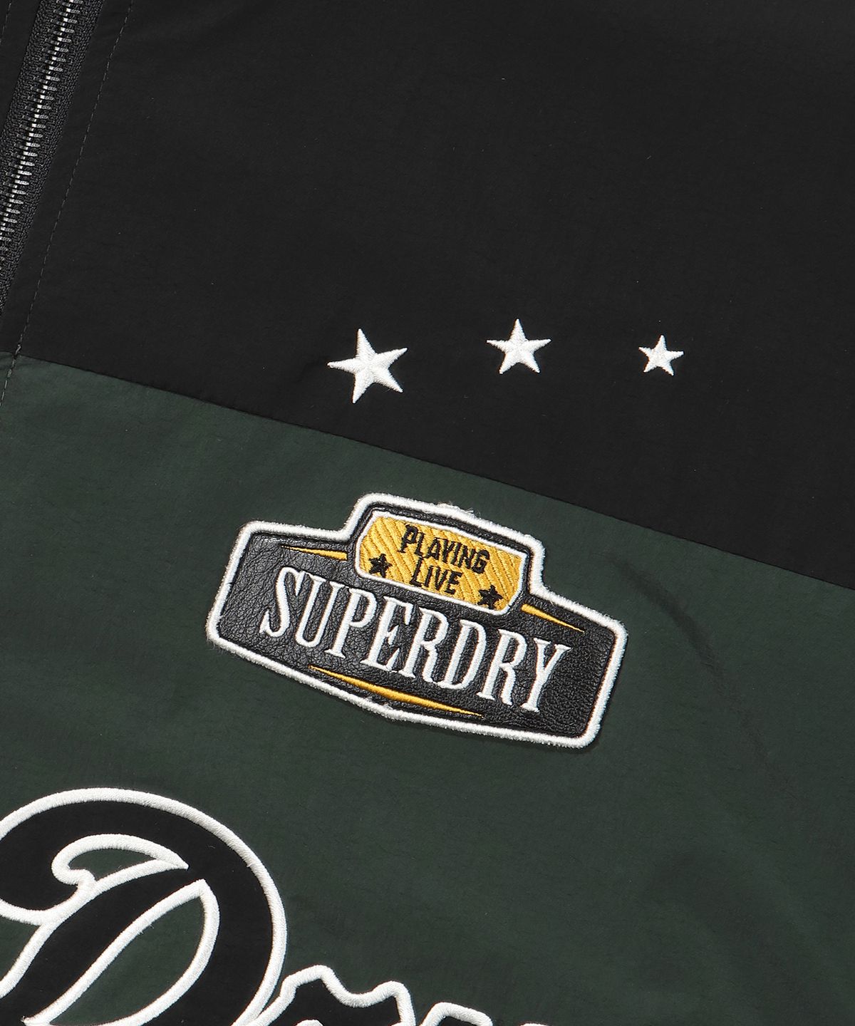 슈퍼드라이(SUPERDRY) 컬러 블록 나일론 플라이트 자켓 TYPE 02 그린