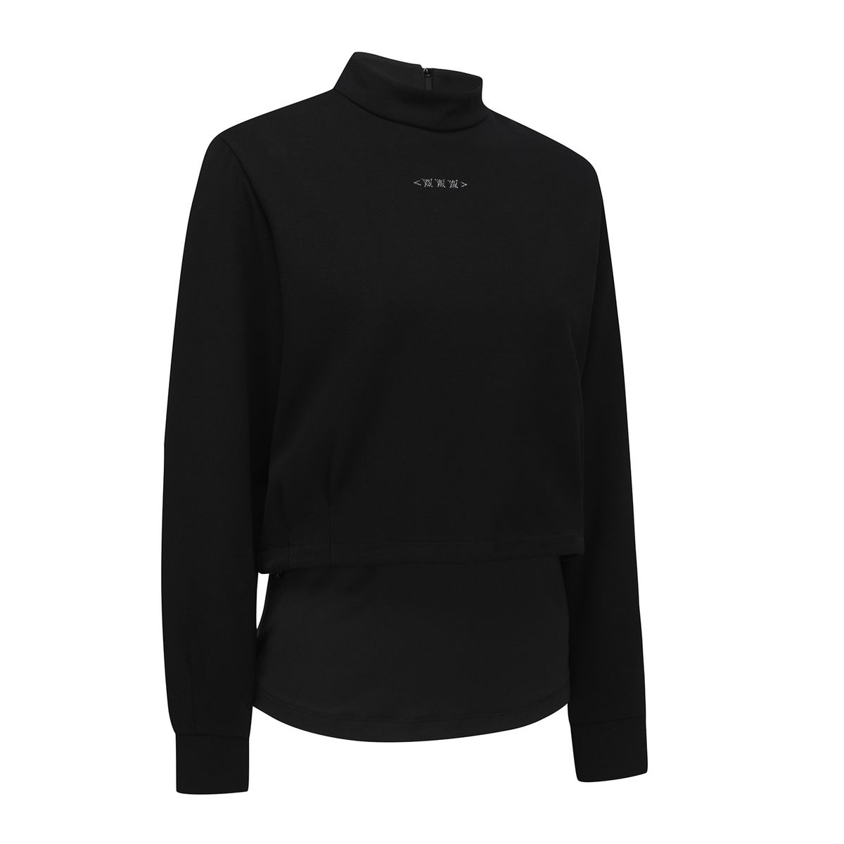 어뉴골프(ANEW GOLF) LAYERD MOCK NECK L/TS_BK