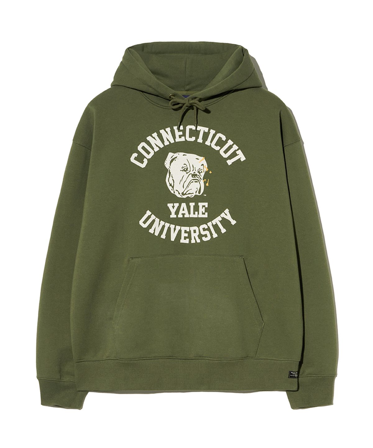 예일(YALE) 코네티컷 불독스 후드_카키
