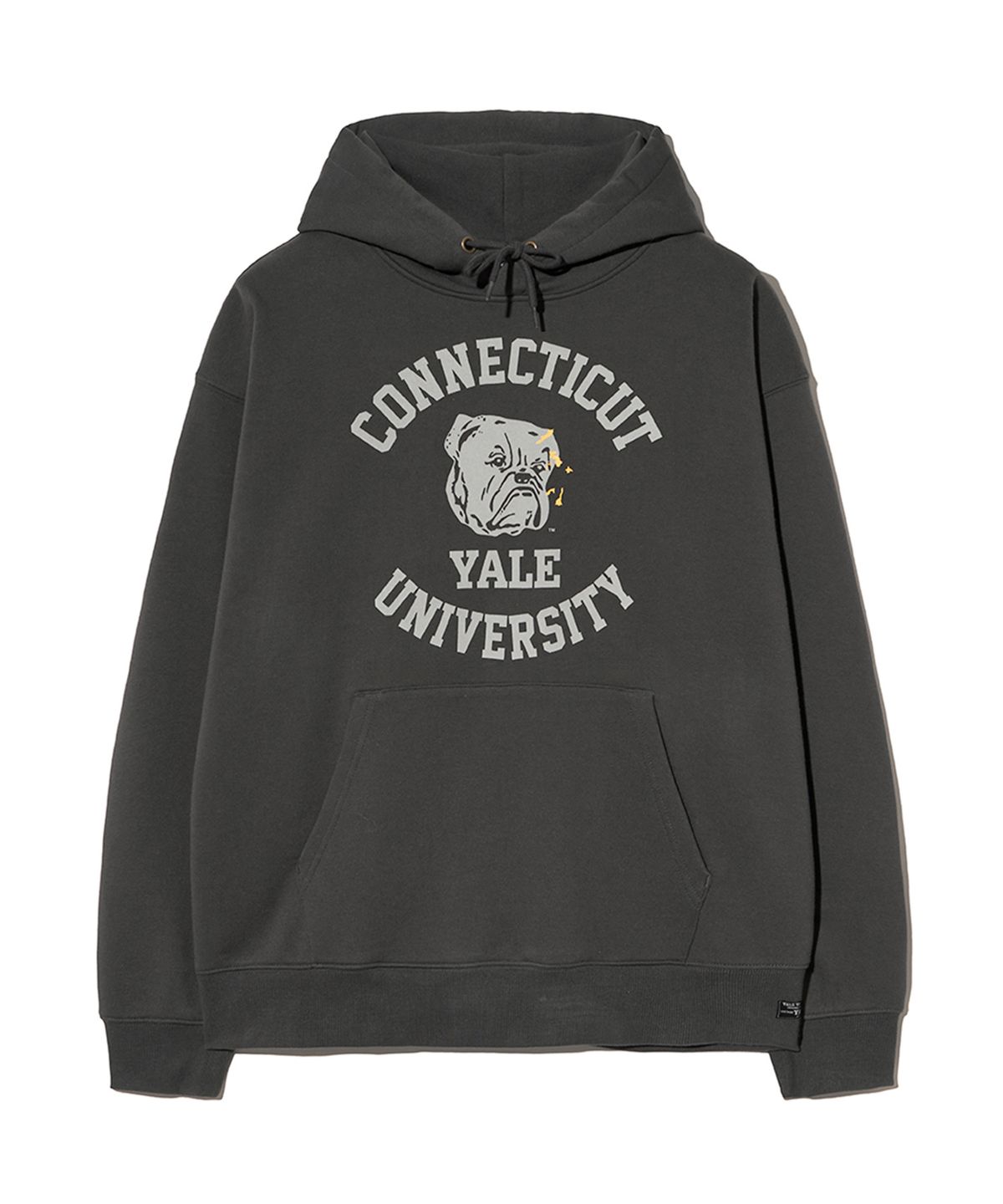 예일(YALE) 코네티컷 불독스 후드_차콜