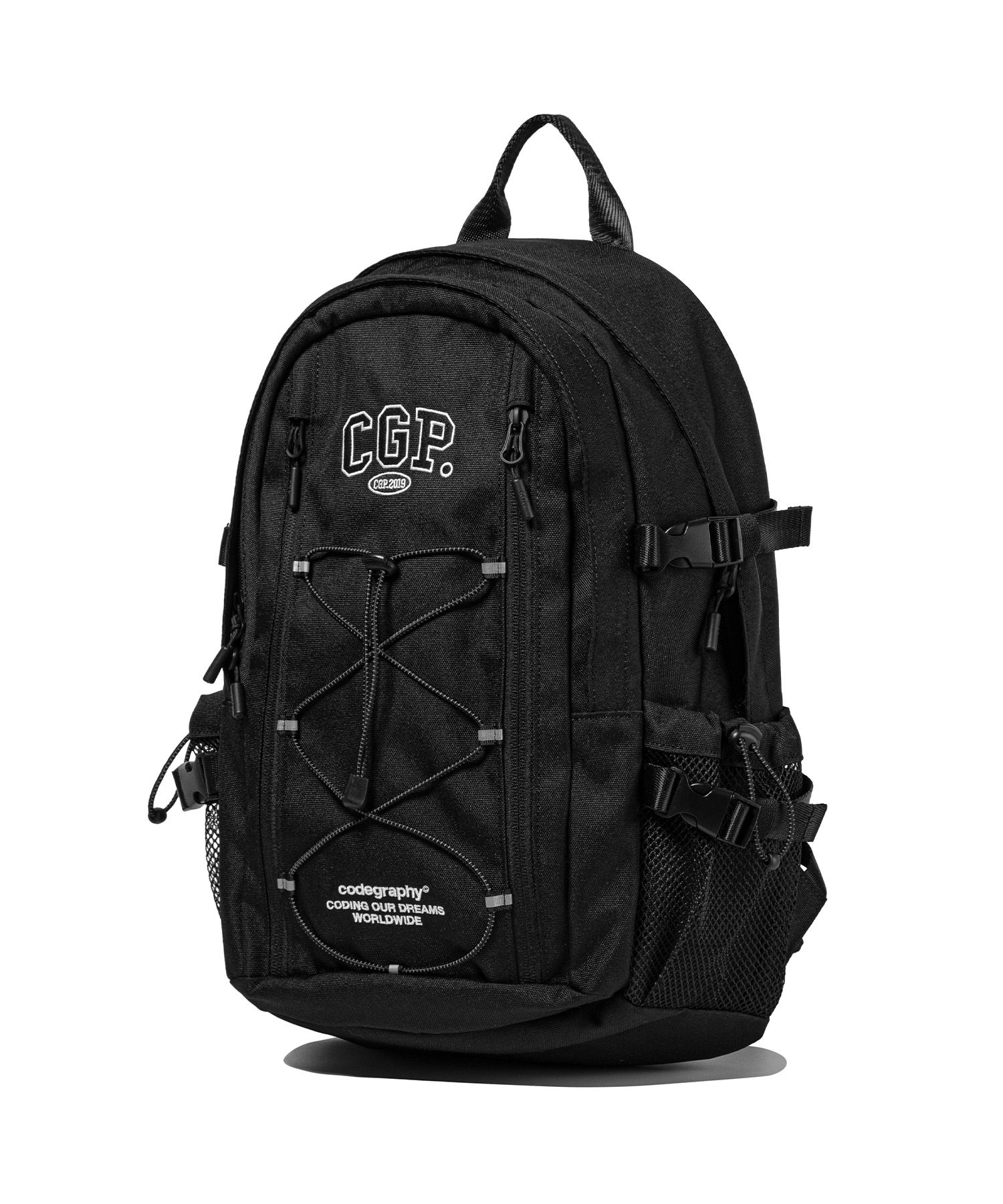 MUSINSA | Codegraphy 2-WAY TECH SHORT JACKET_BLACK
