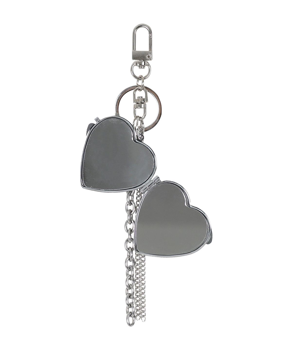 크랭크(CRANK) 메탈 하트 미러 키링_실버