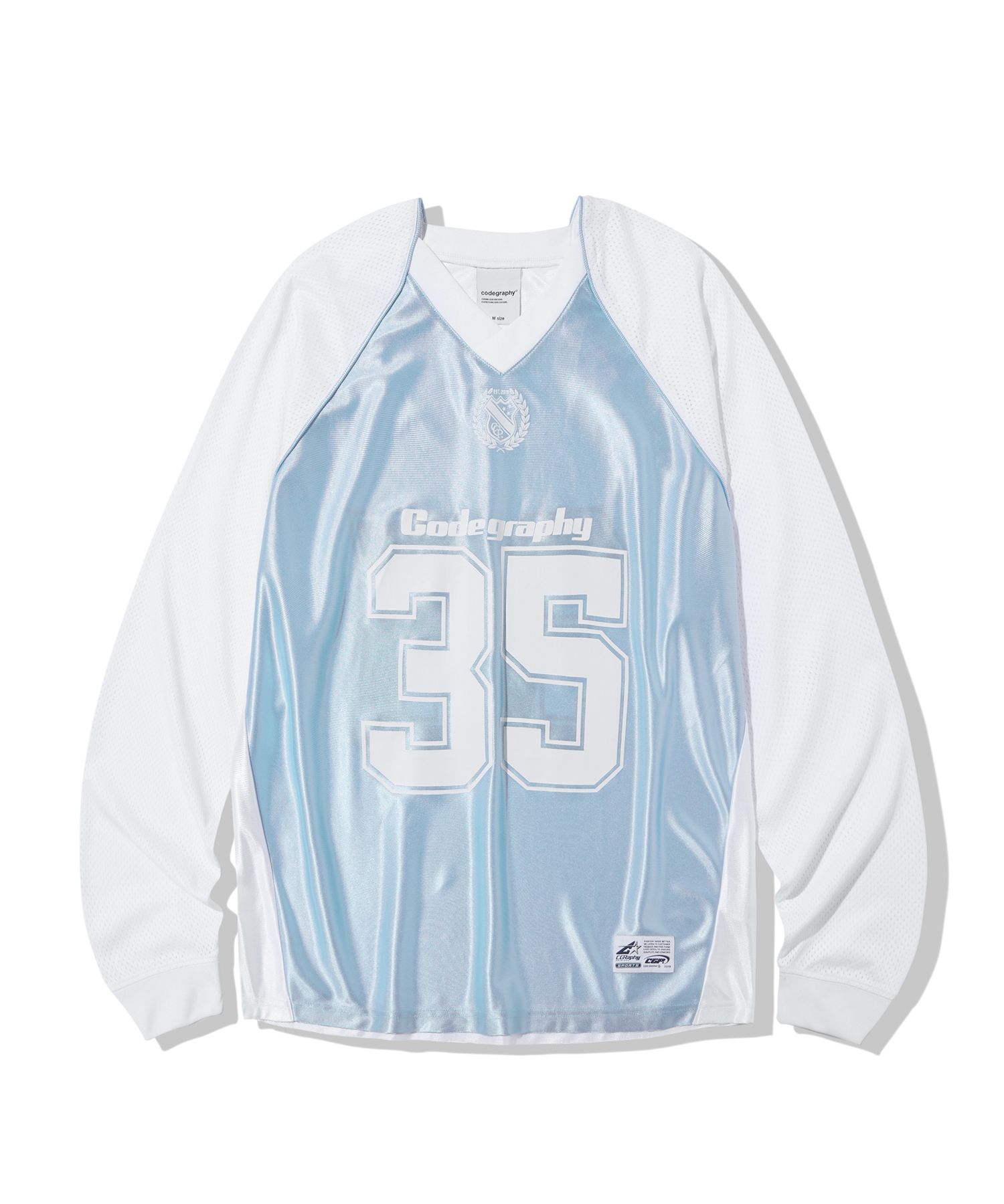 MUSINSA Codegraphy Sports Color Block Mesh Jersey Long