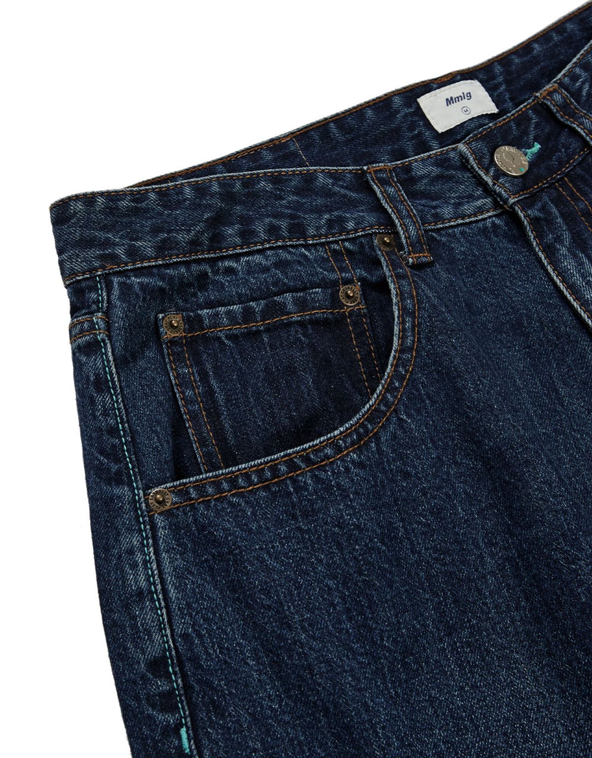 엠엠엘지(MMLG) [Mmlg] MM AUTHENTIC DENIM PANTS (DEEP BLUE)