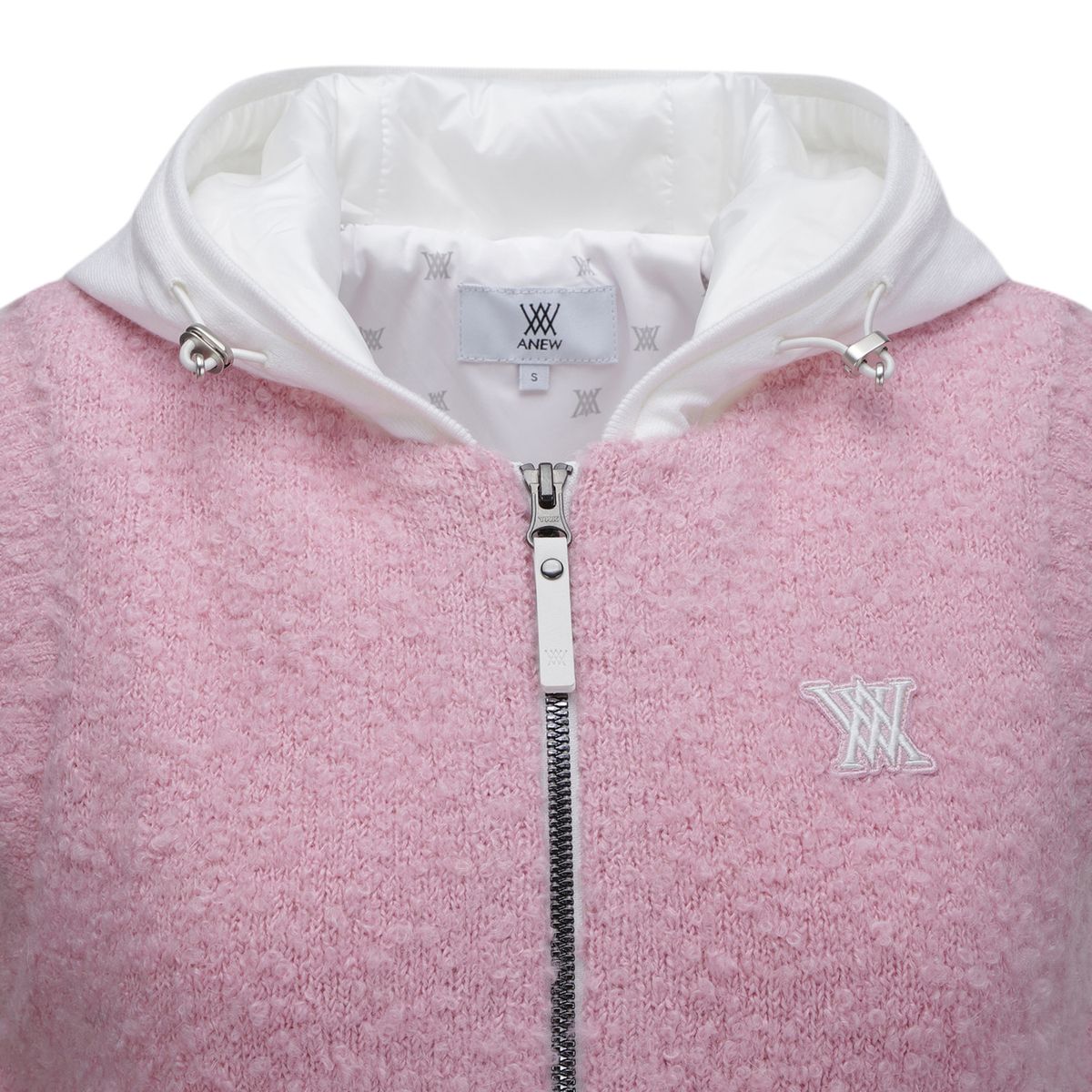 어뉴골프(ANEW GOLF) W HOODIE KNIT ZIP-UP VEST_PI