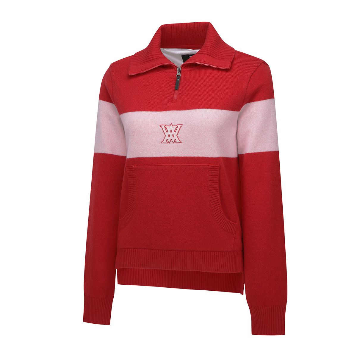 어뉴골프(ANEW GOLF) W BIG COLLAR HALF ZIP-UP PULLOVER_RE