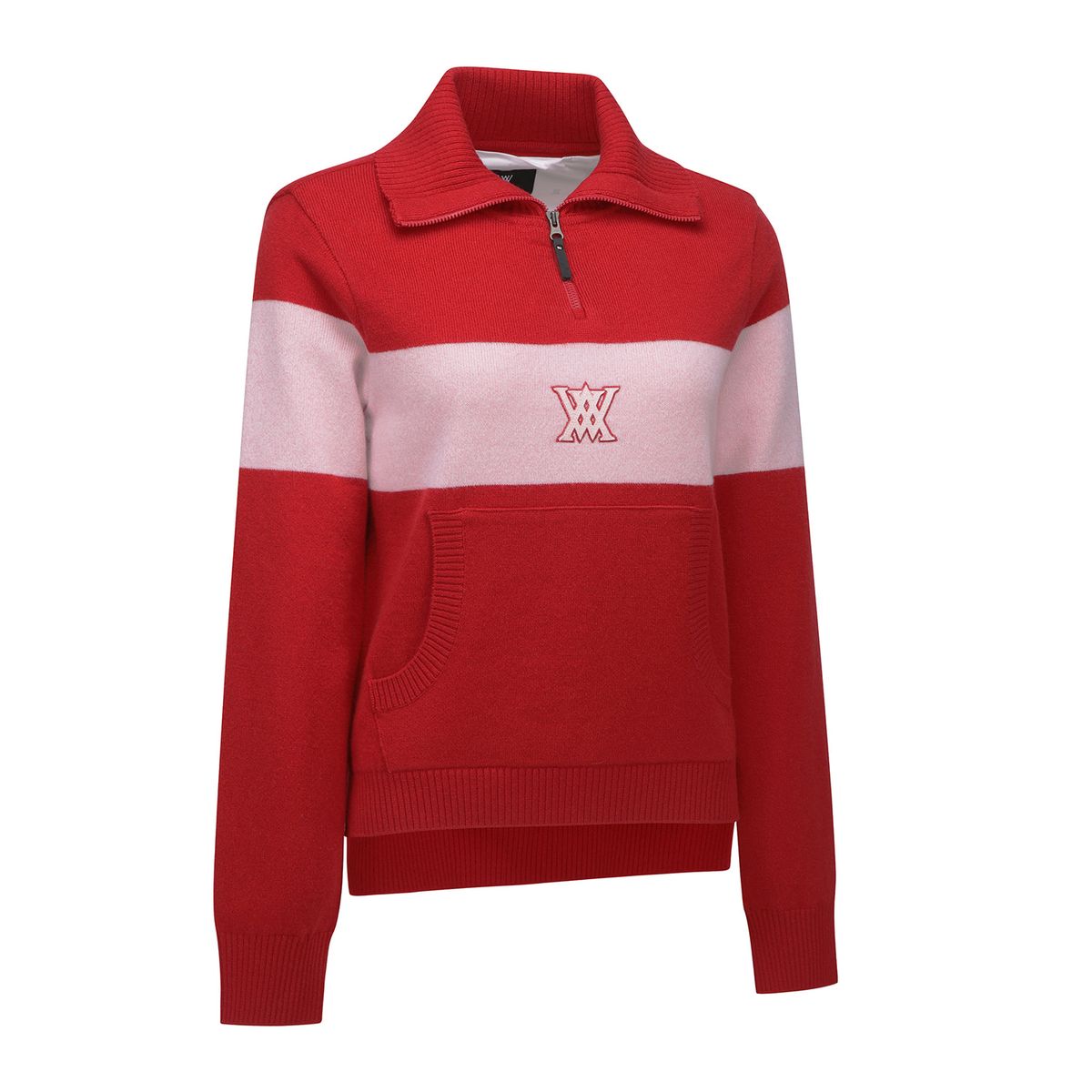 어뉴골프(ANEW GOLF) W BIG COLLAR HALF ZIP-UP PULLOVER_RE
