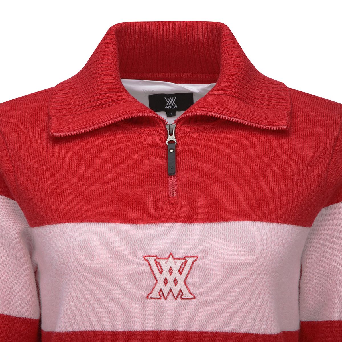 어뉴골프(ANEW GOLF) W BIG COLLAR HALF ZIP-UP PULLOVER_RE