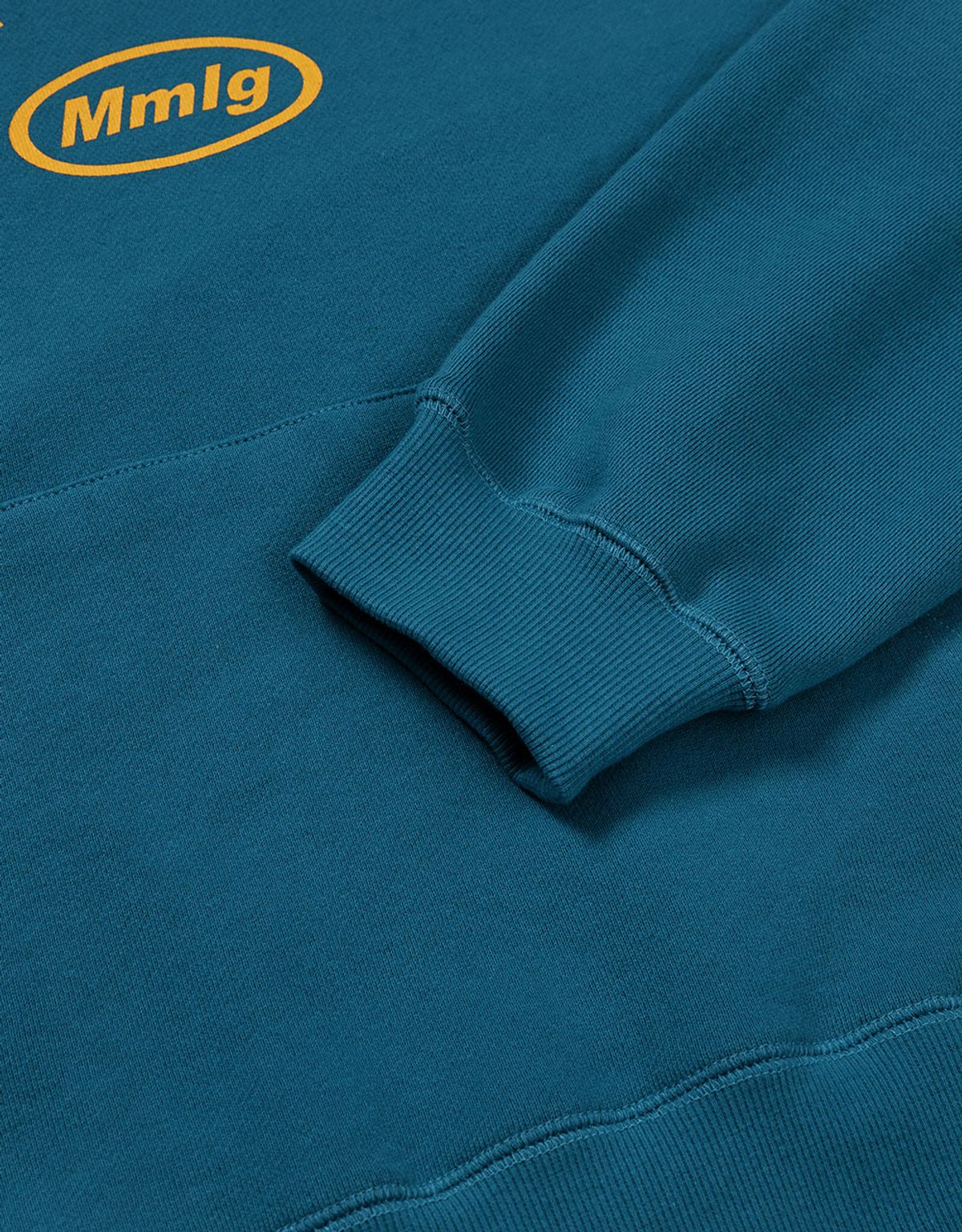 엠엠엘지(MMLG) [Mmlg] SLOGAN HOODIE (TURQUOISE BLUE)