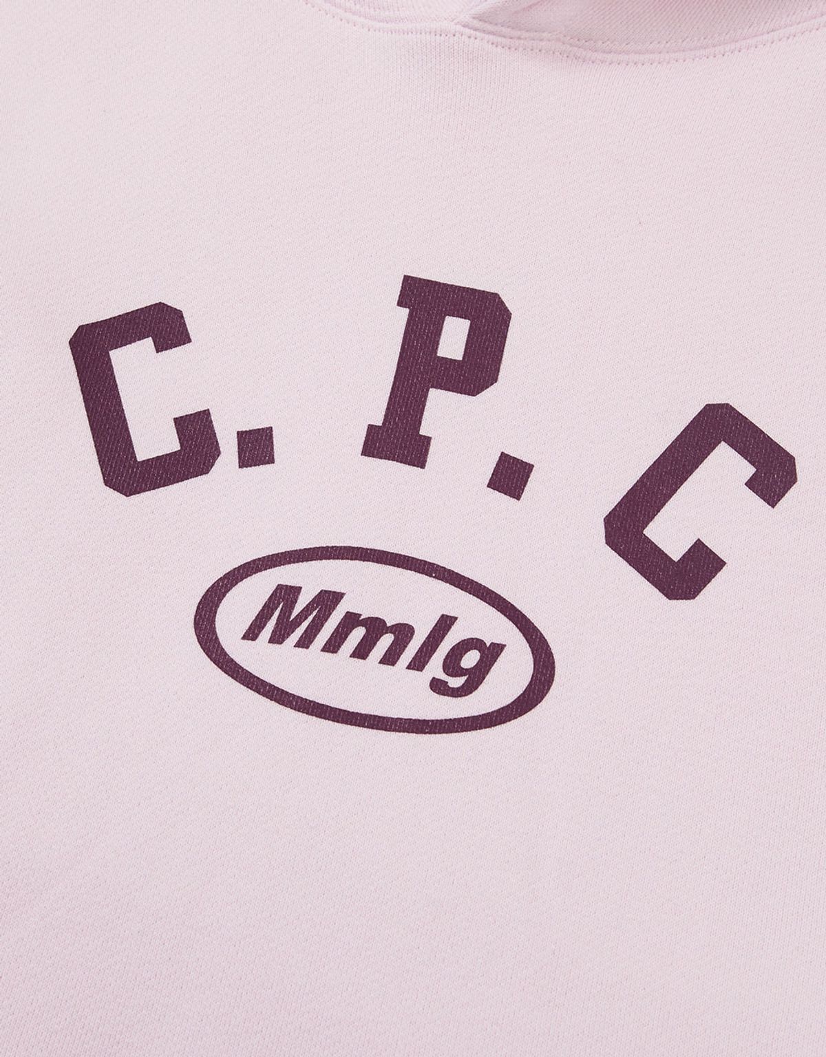 엠엠엘지(MMLG) [Mmlg] SLOGAN HOODIE (POWDER PINK)