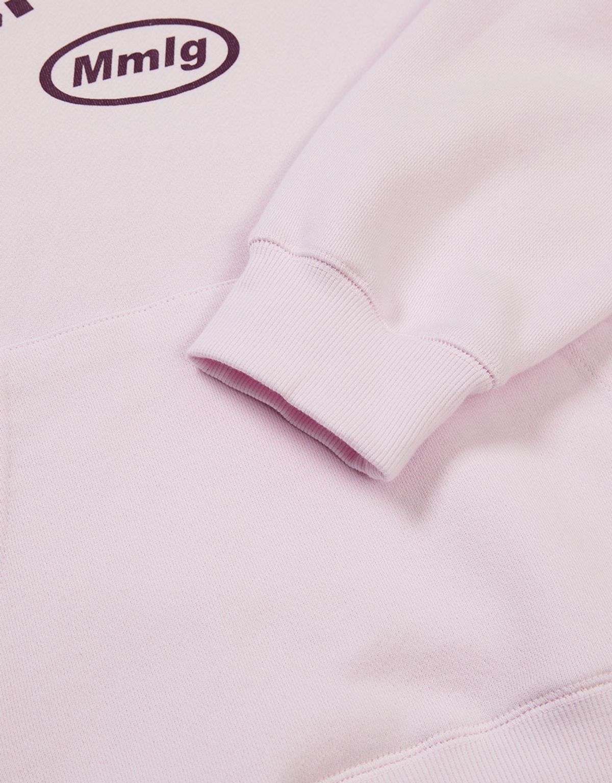 엠엠엘지(MMLG) [Mmlg] SLOGAN HOODIE (POWDER PINK)