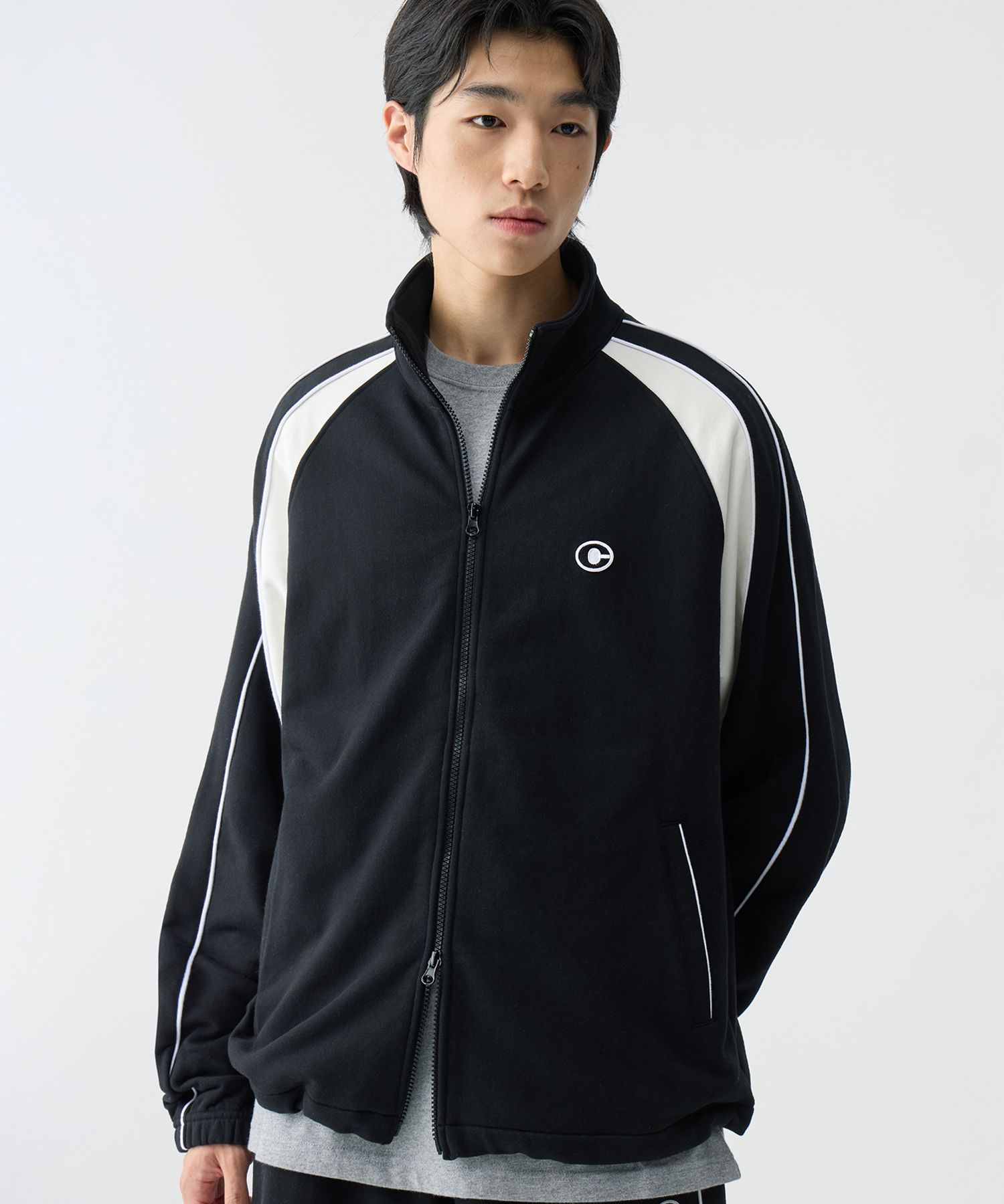 ジャケットその他 CODEGRAPHY C logo color tech training zip-up MUSINSA | Codegraphy C Logo Color Tech Training Zip-Up_Black