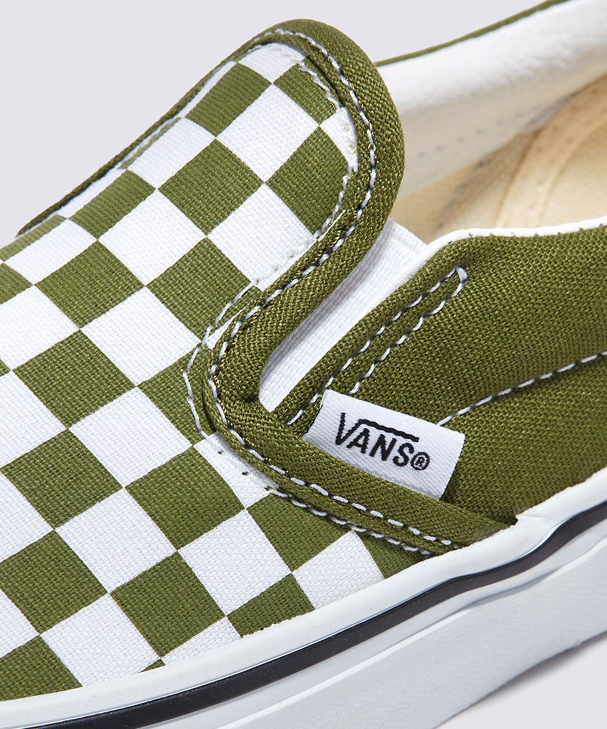반스 키즈(VANS KIDS) 클래식 슬립온 키즈 - (컬러 띠어리) 체커보드 페스토 / VN000CYTCIB1