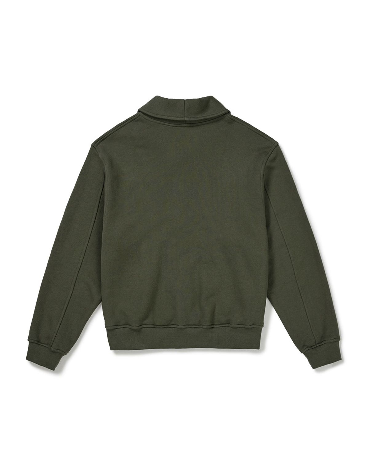 엠엠엘지(MMLG) [Mmlg] SHAWL COLLAR SWEAT JUMPER (MOSS KHAKI)