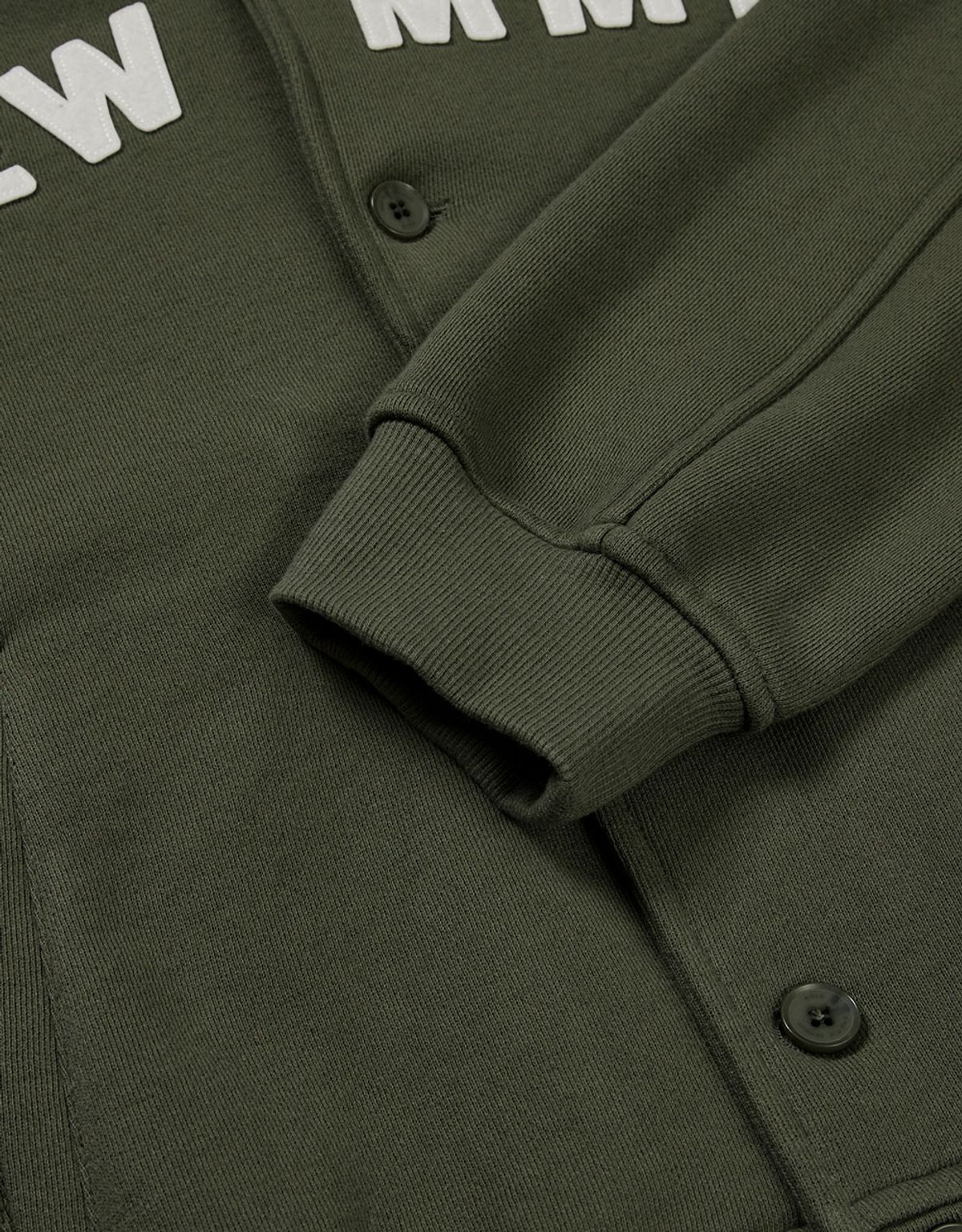 엠엠엘지(MMLG) [Mmlg] SHAWL COLLAR SWEAT JUMPER (MOSS KHAKI)