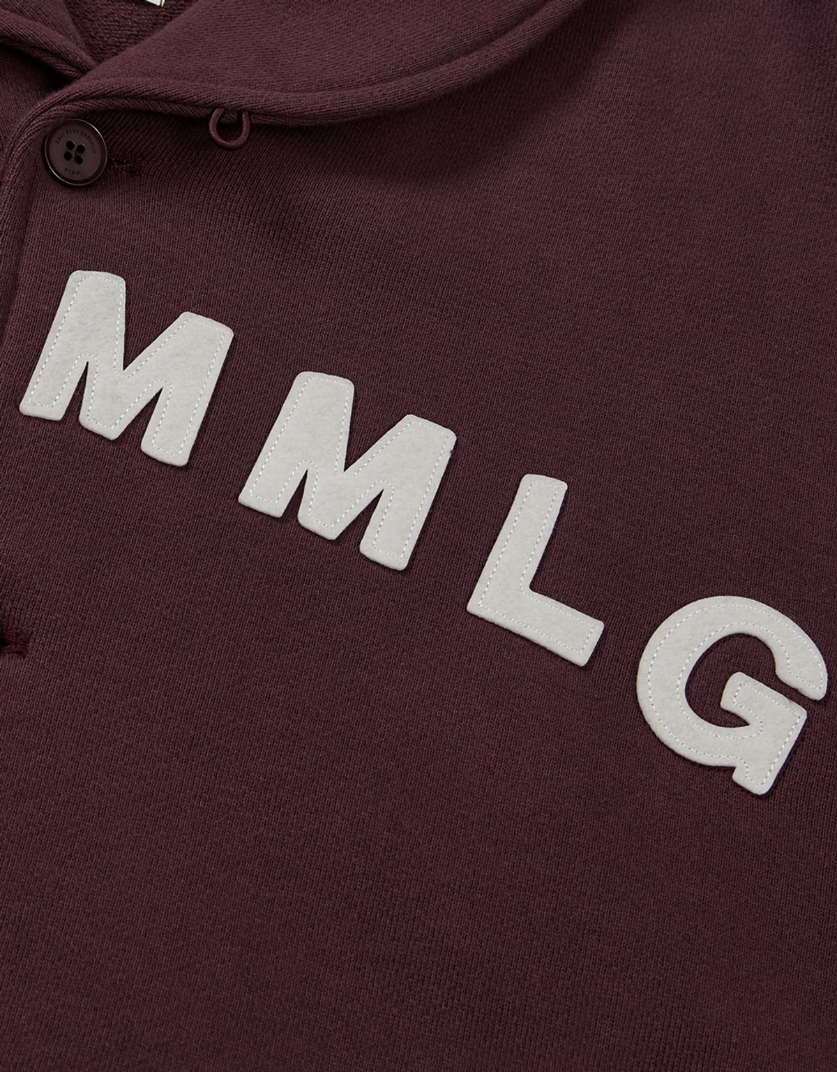 엠엠엘지(MMLG) [Mmlg] SHAWL COLLAR SWEAT JUMPER (PLUM)