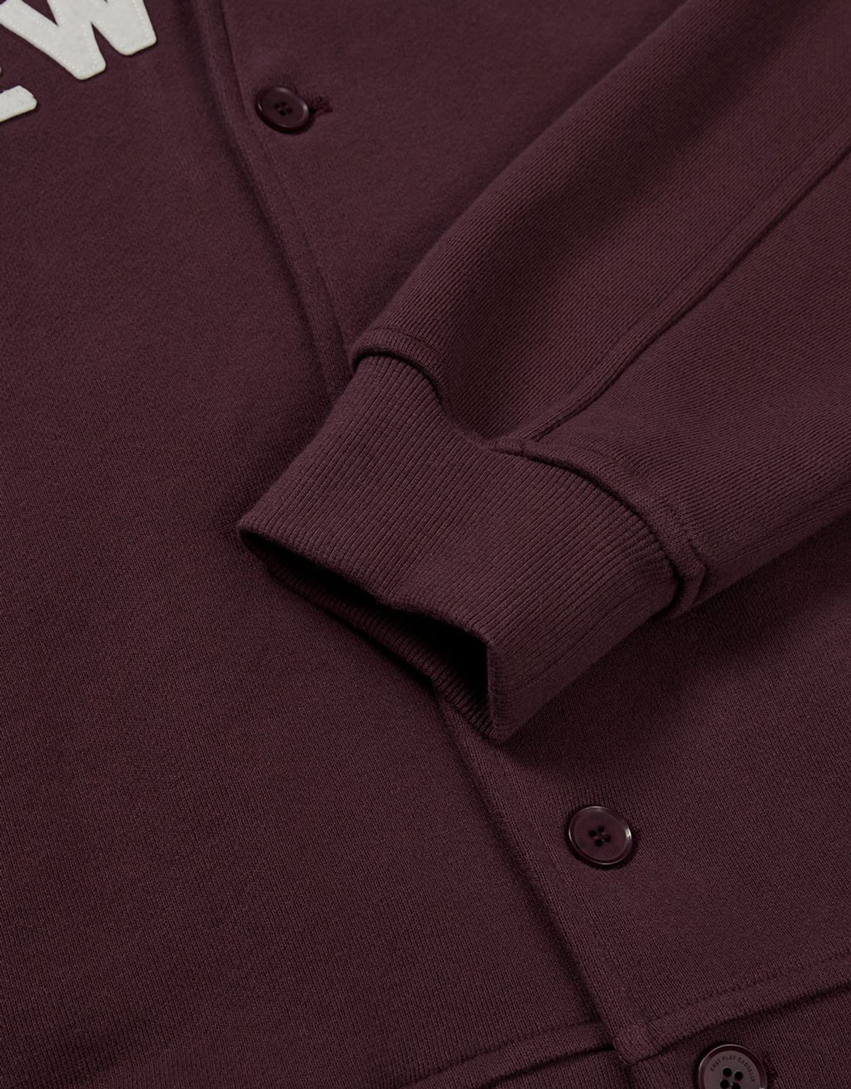 엠엠엘지(MMLG) [Mmlg] SHAWL COLLAR SWEAT JUMPER (PLUM)