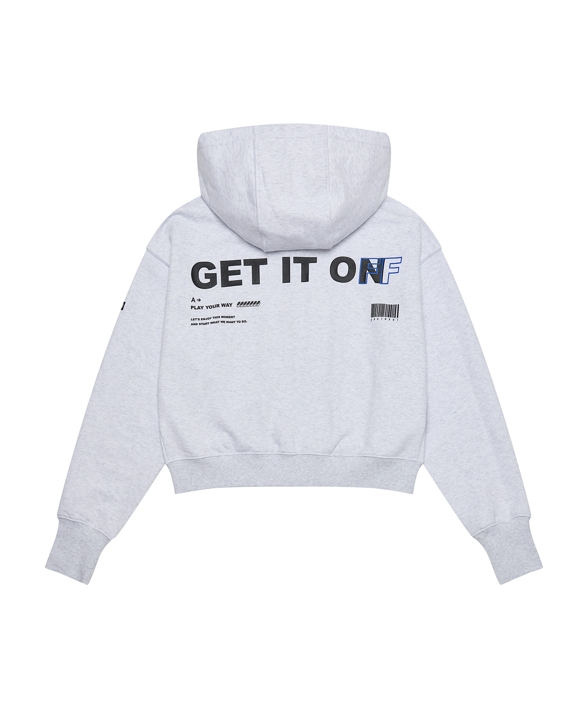 겟잇온(GET IT ON) 시그니처 2WAY 후드집업 우먼_화이트