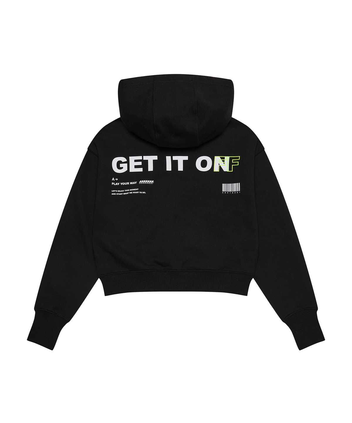 겟잇온(GET IT ON) 시그니처 2WAY 후드집업 우먼_블랙