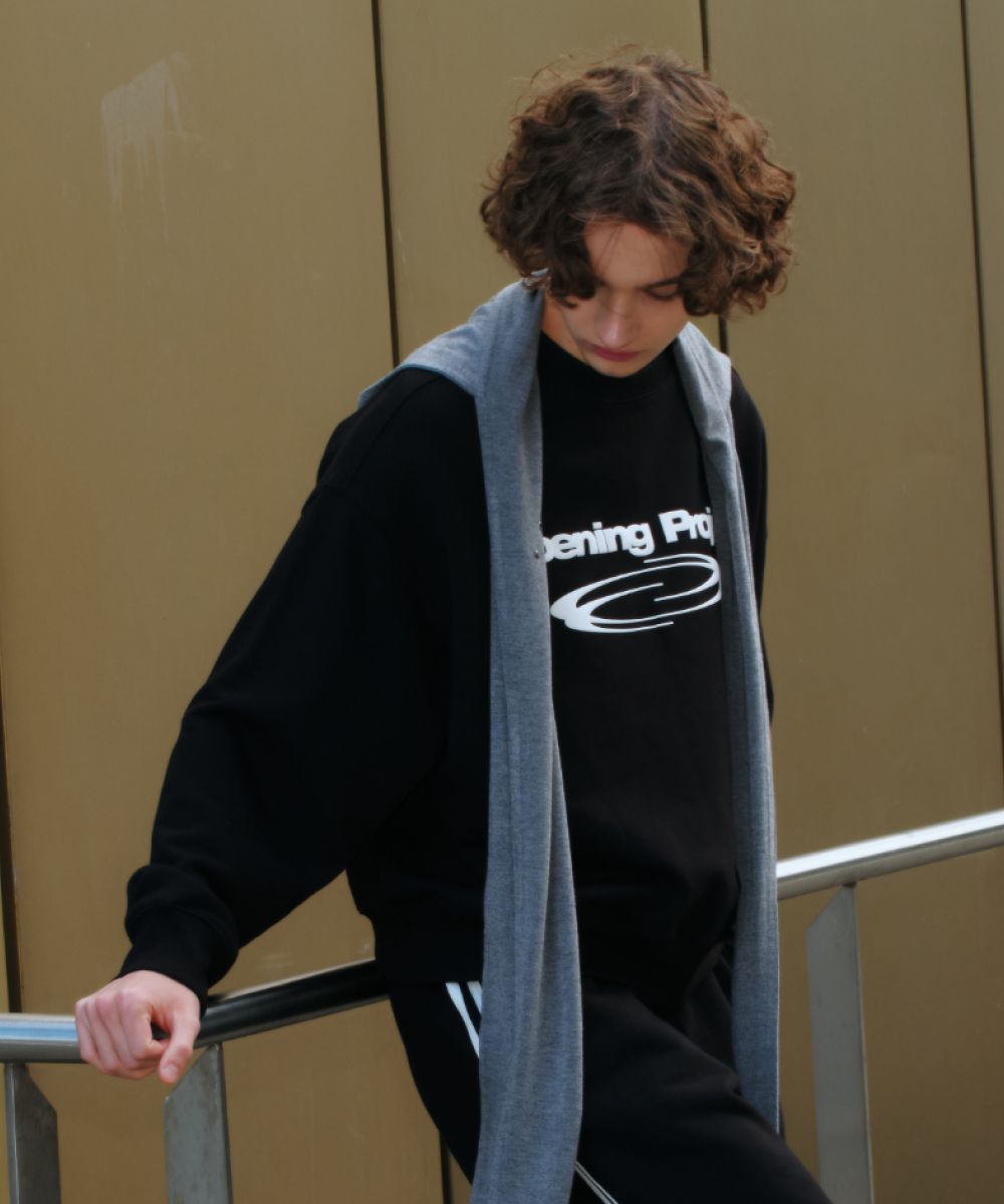 【Opening Project】 Identity Sweatshirt /追跡付 MUSINSA公式 | OPENING PROJECT Identity Sweatshirt - Black