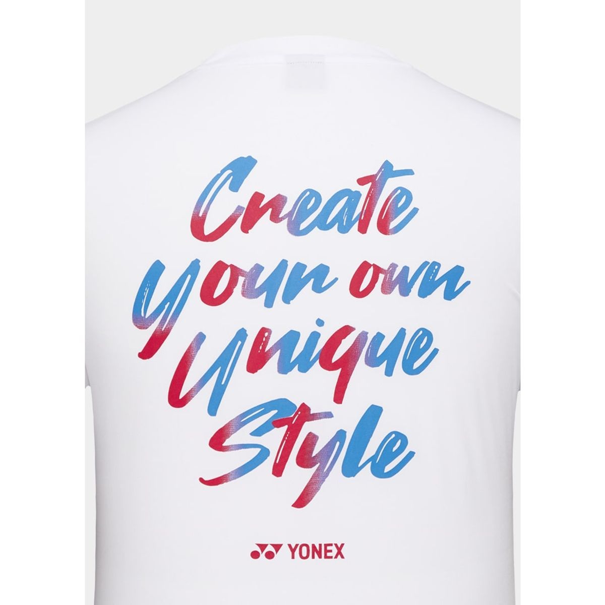 요넥스(YONEX) 249TR009M 화이트 남성용 스포티 슬로건 반팔 티셔츠