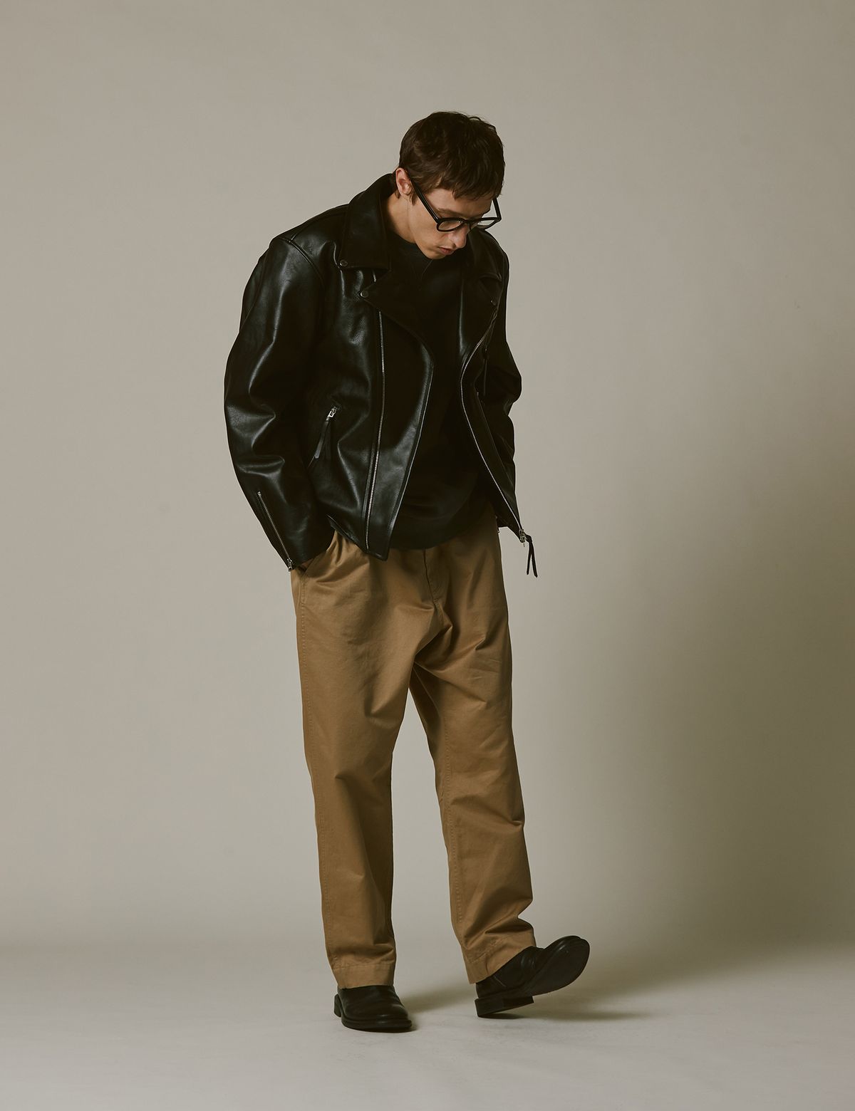 네이머클로딩(NAMERCLOTHING) D-POCKET DOUBLE RIDER BLACK