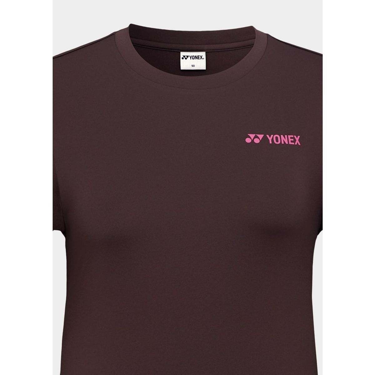 요넥스(YONEX) 249TR012M 다크 브라운 여성용 슬로건 디자인 반팔 티셔츠