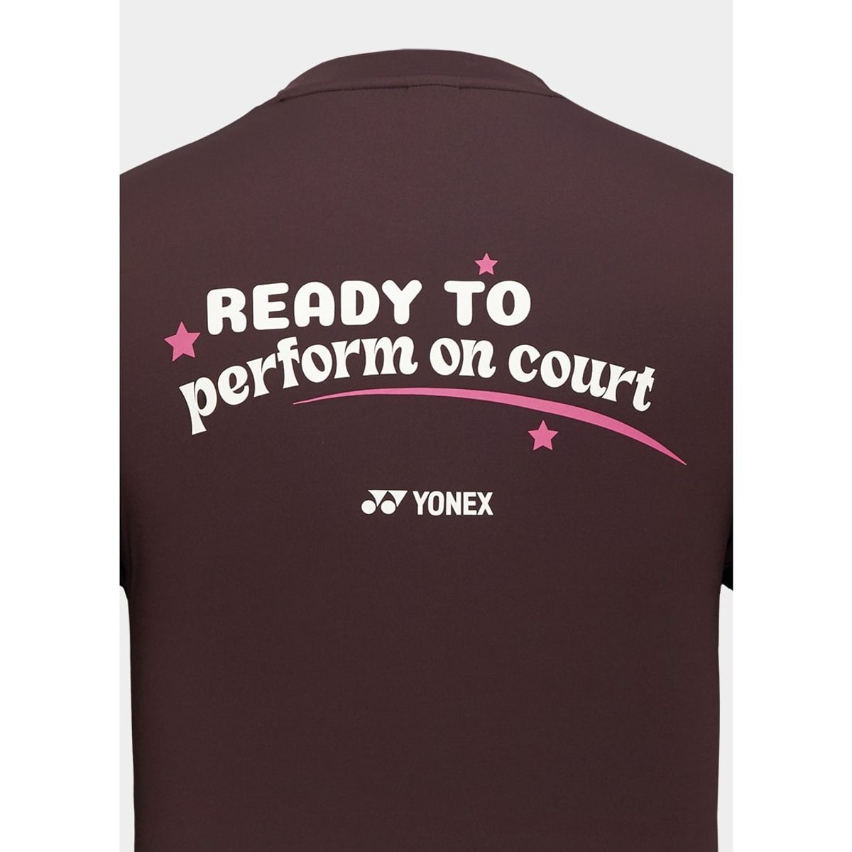 요넥스(YONEX) 249TR012M 다크 브라운 여성용 슬로건 디자인 반팔 티셔츠