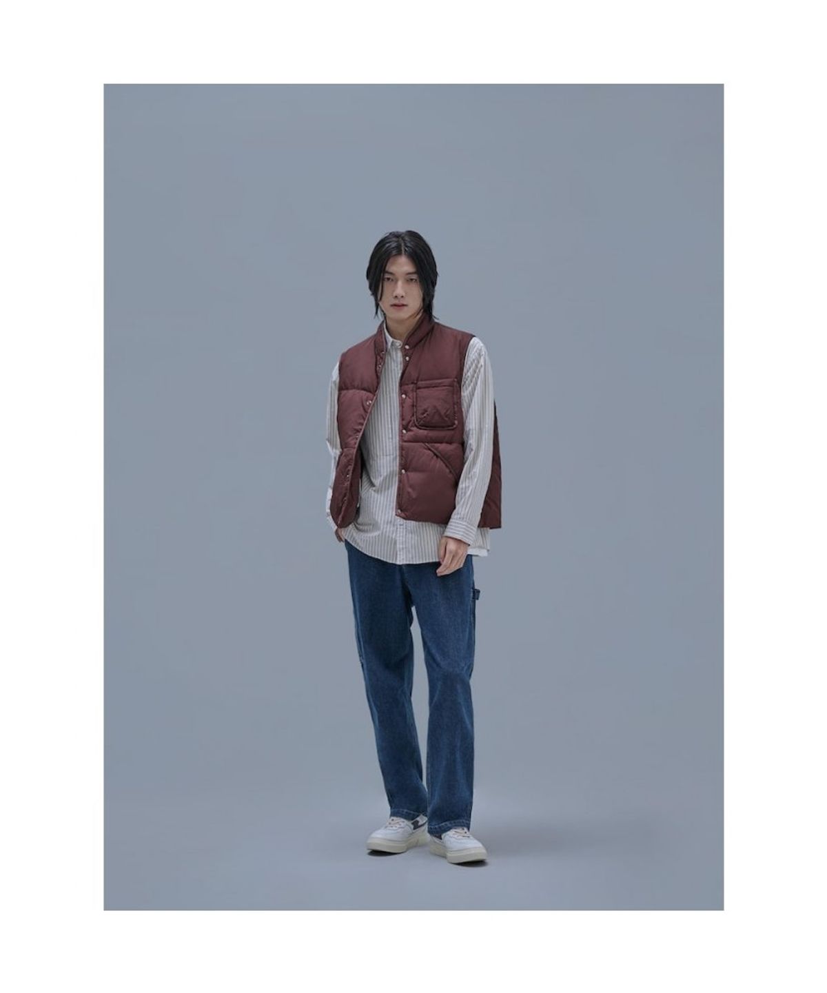 시프트지(SHIFT.G) Mallet Denim Pants (SetUp)  Navy