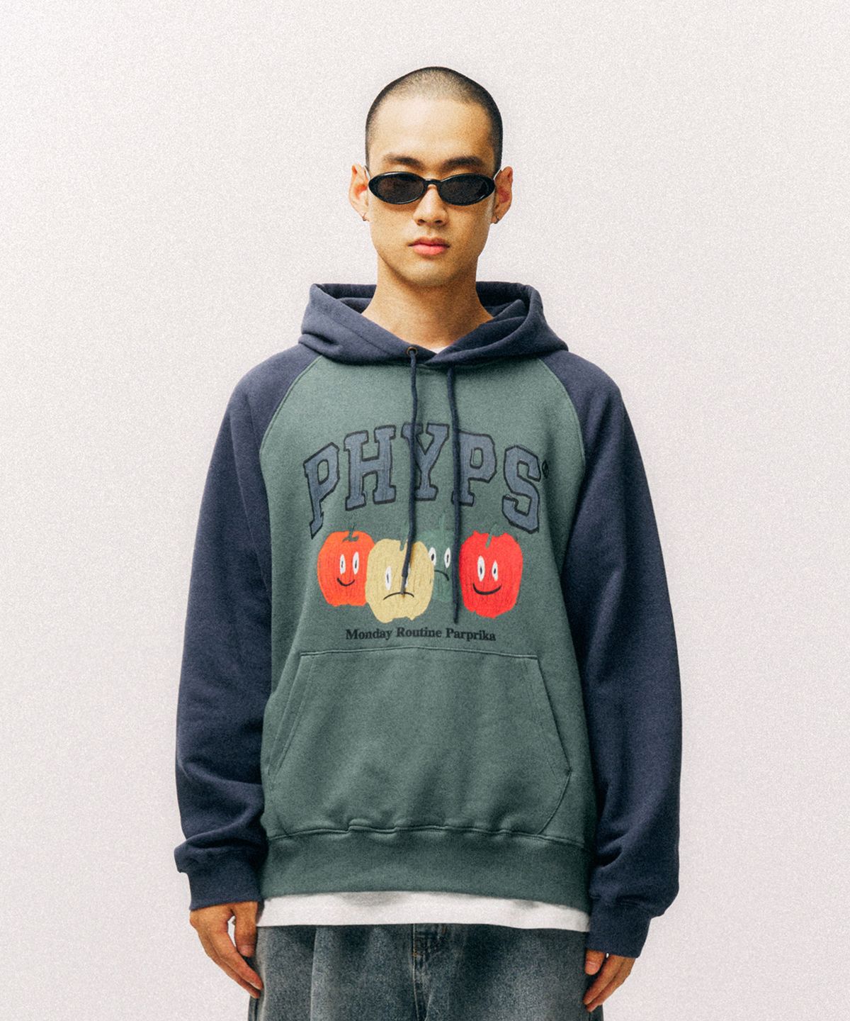 피지컬 디파트먼트(PHYSICAL DEPARTMENT) 파프리카 래글런 후드_오트밀