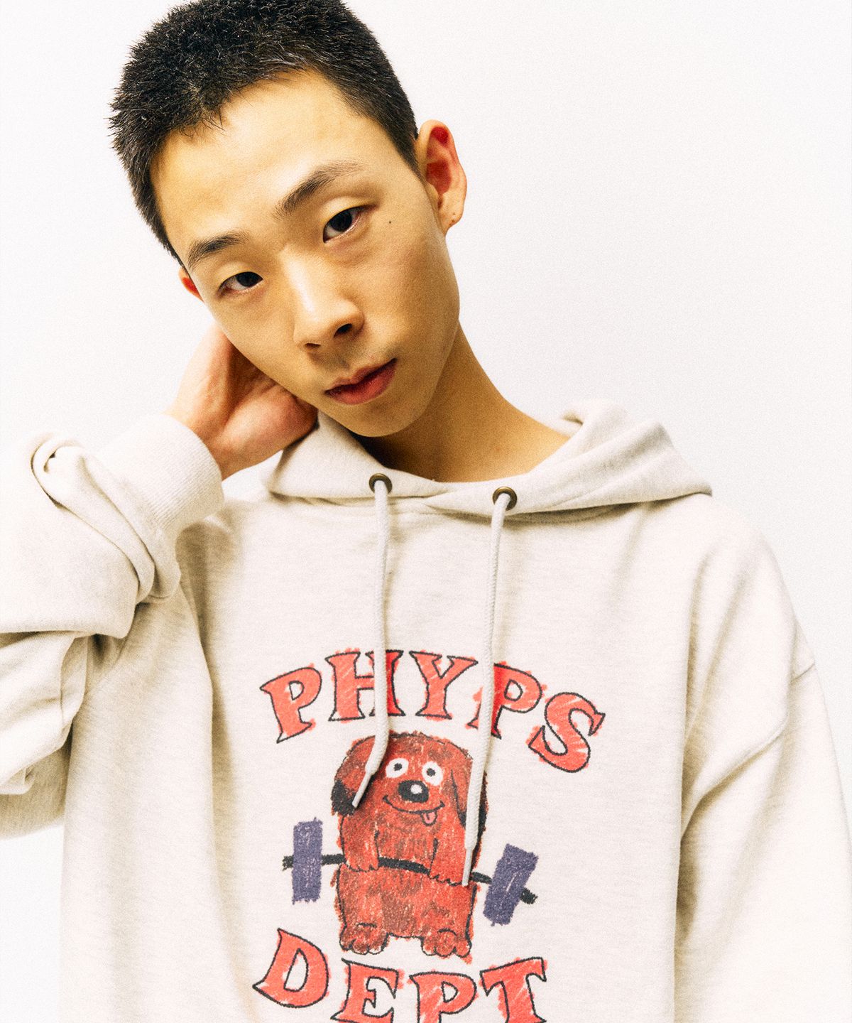 피지컬 디파트먼트(PHYSICAL DEPARTMENT) 웨이트 도그 후드_올리브