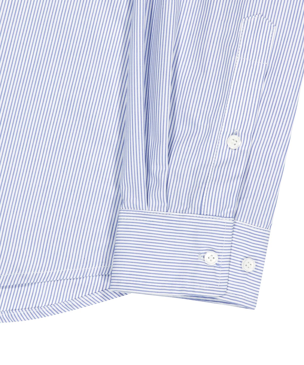 이우가마카라스(IUGAMAKARAS) Striped Formal Shirt (Blue)