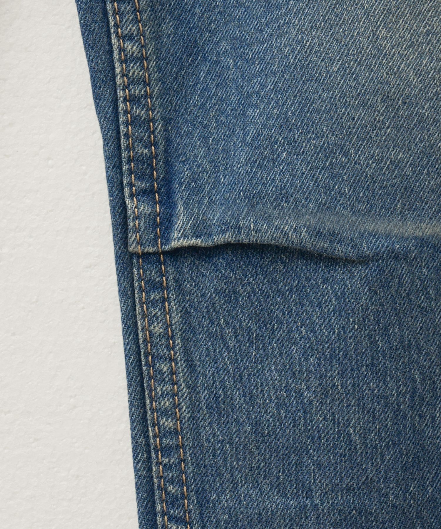 MUSINSA | SATUR (W) Creased hemline wide denim pants union